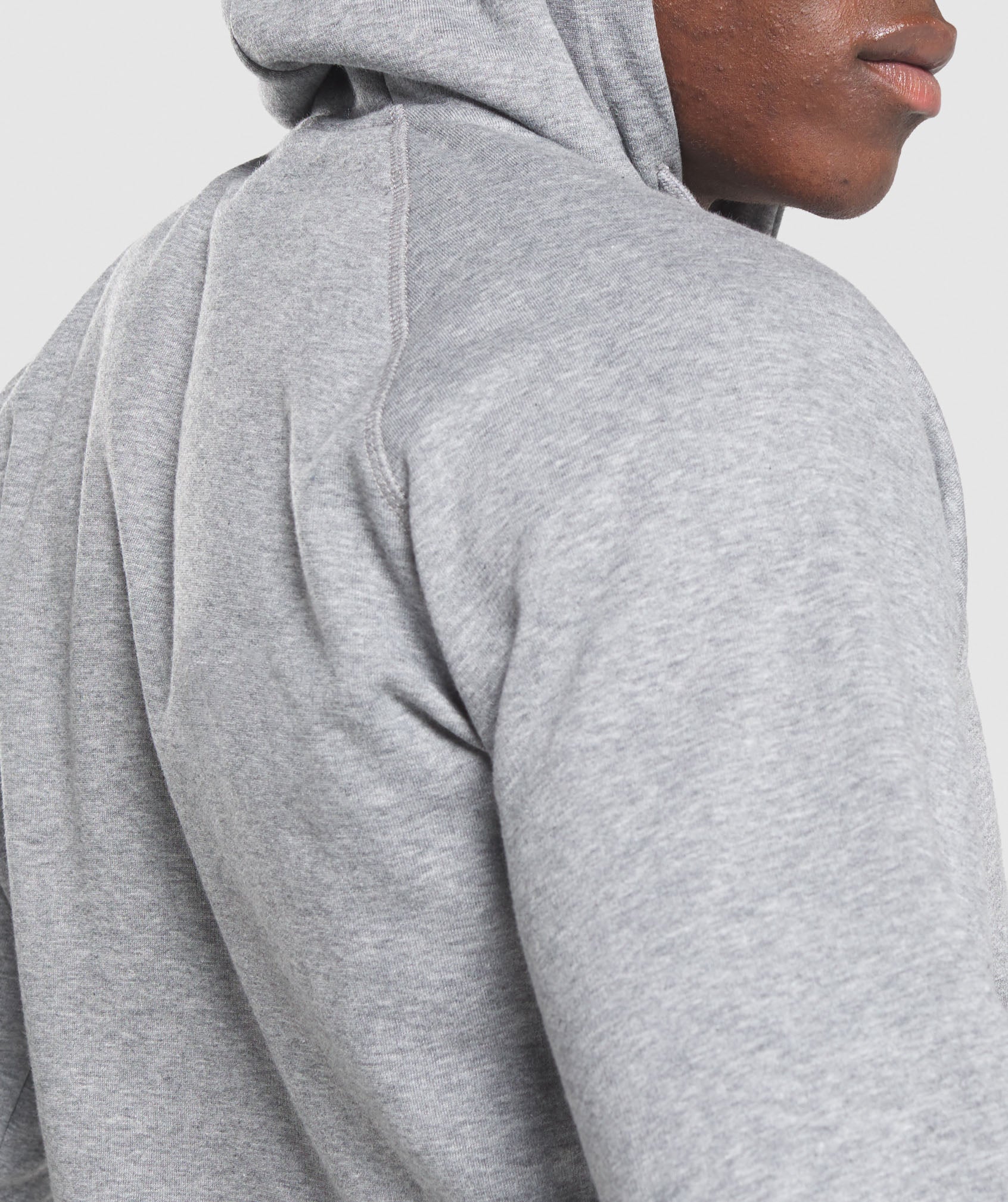 Gymshark Crest Hoodie - Charcoal Marl - Image 5