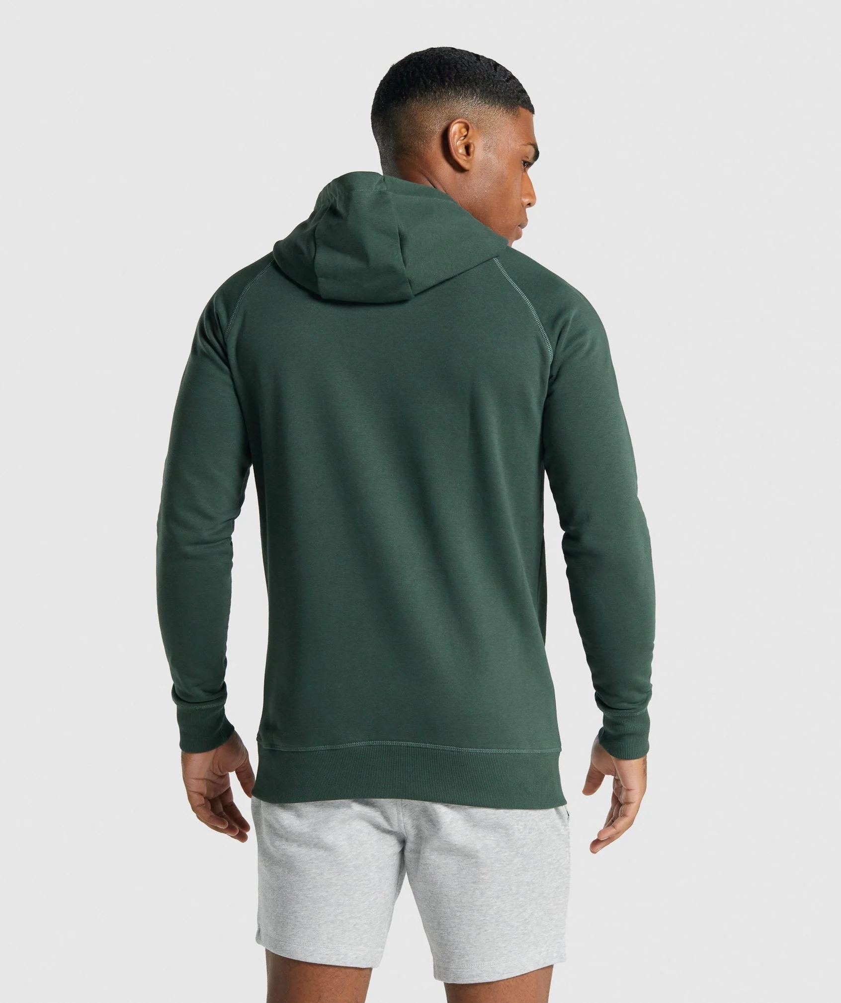 Gymshark Crest Hoodie - Dark Green - Image 2