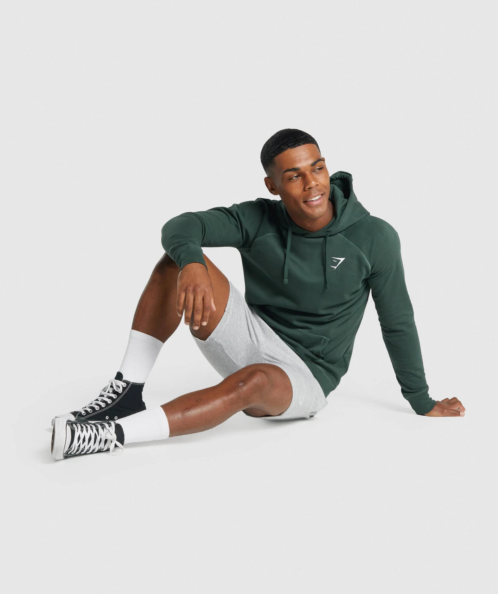 Gymshark Crest Hoodie - Dark Green - Image 4
