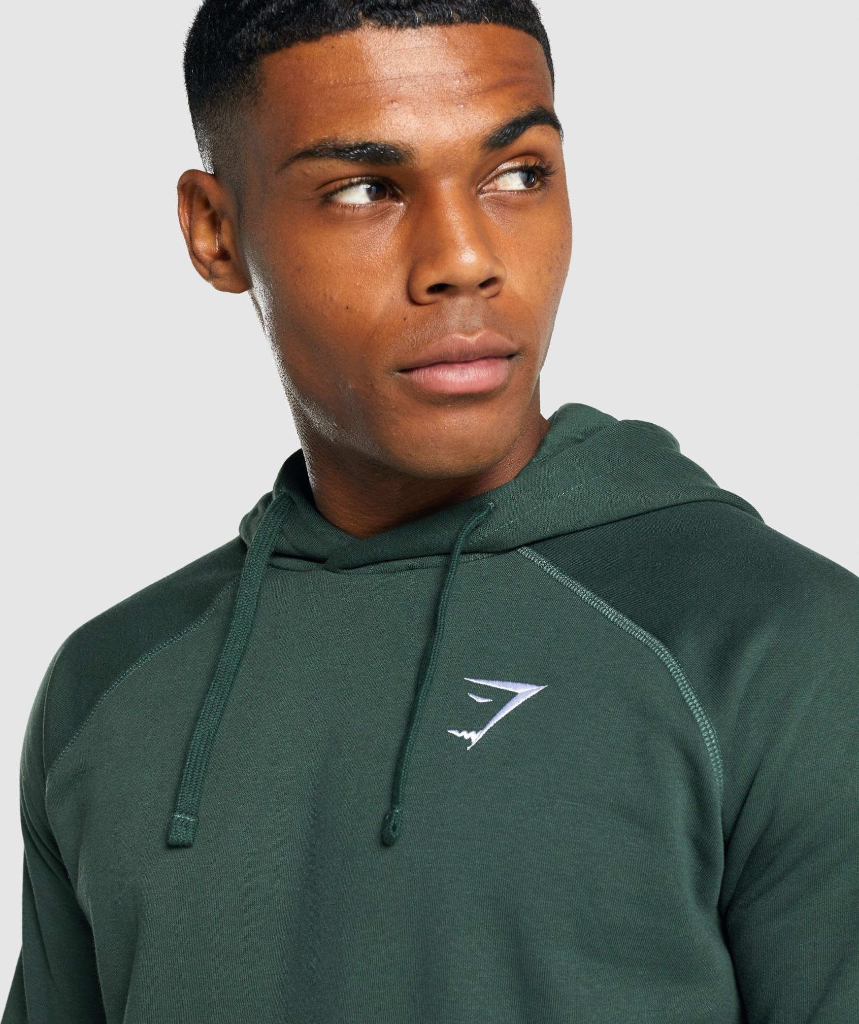 Gymshark Crest Hoodie - Dark Green - Image 5
