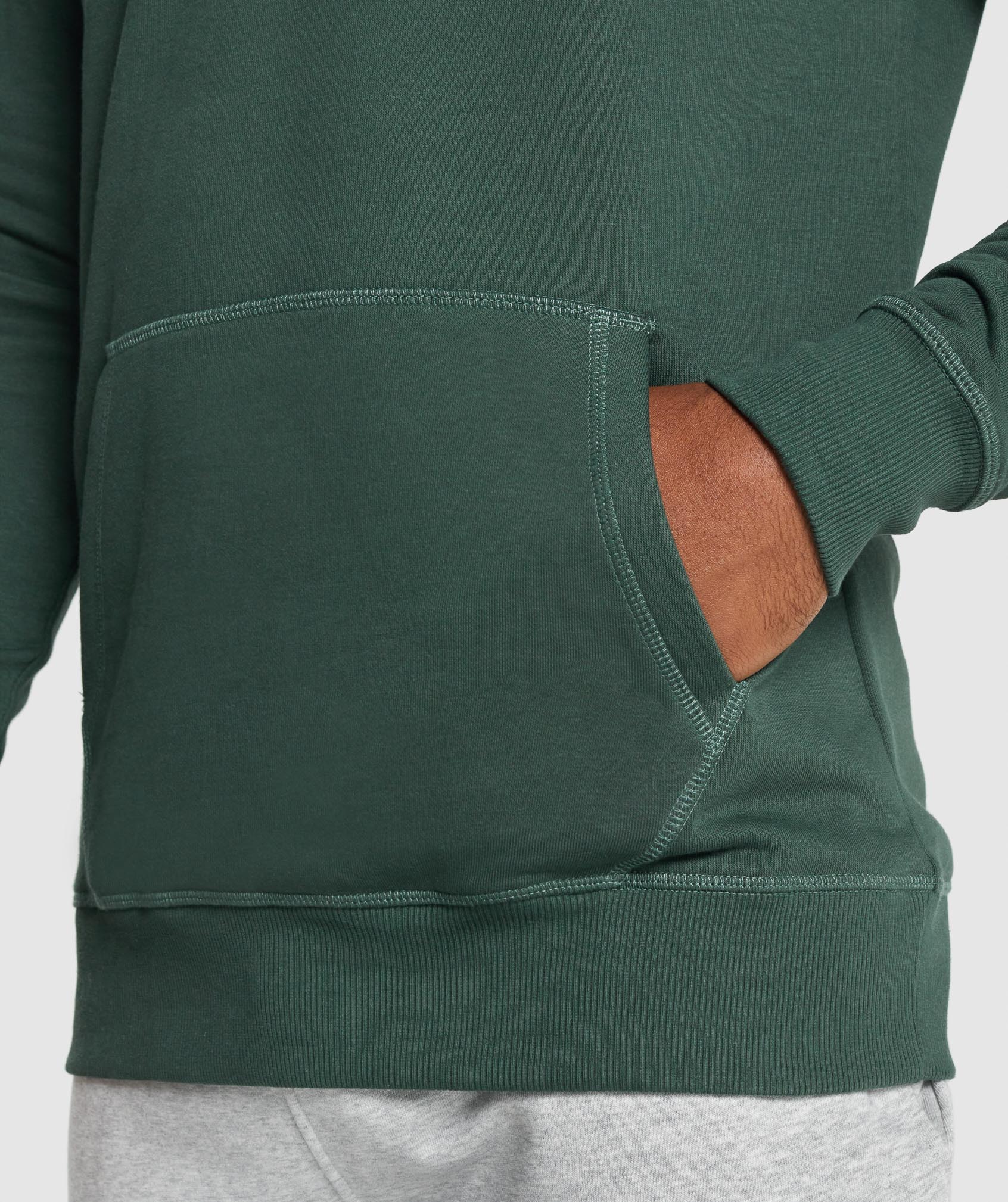 Gymshark Crest Hoodie - Dark Green - Image 6