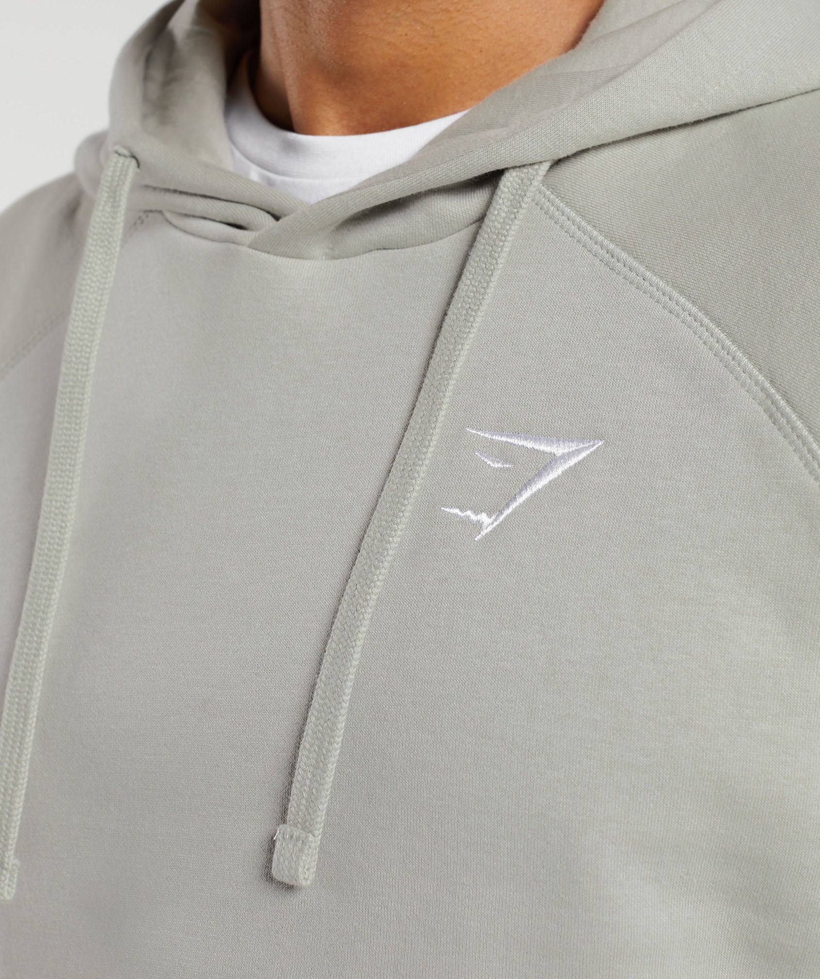 Gymshark Crest Hoodie - Stone Grey - Image 5