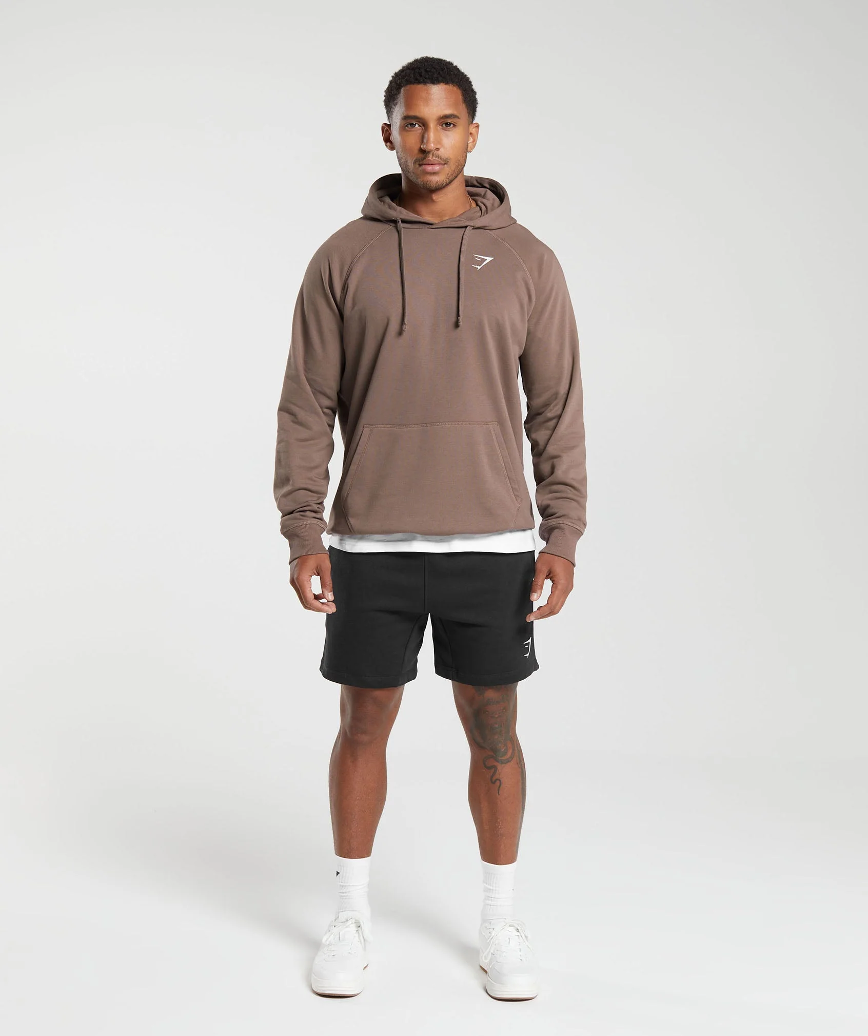 Gymshark Crest Hoodie - Truffle Brown - Image 4