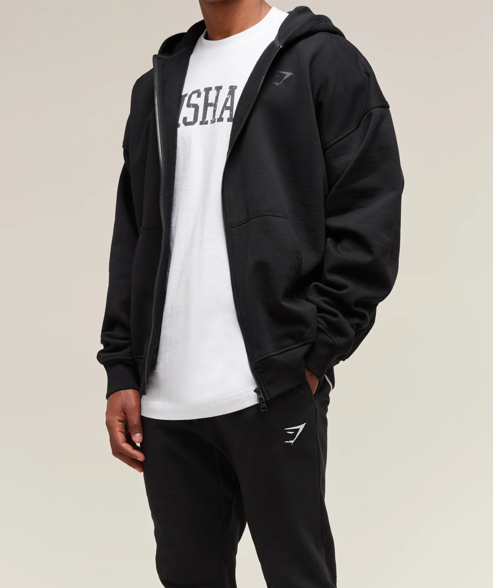 Gymshark Crest Joggers - Black - Image 4