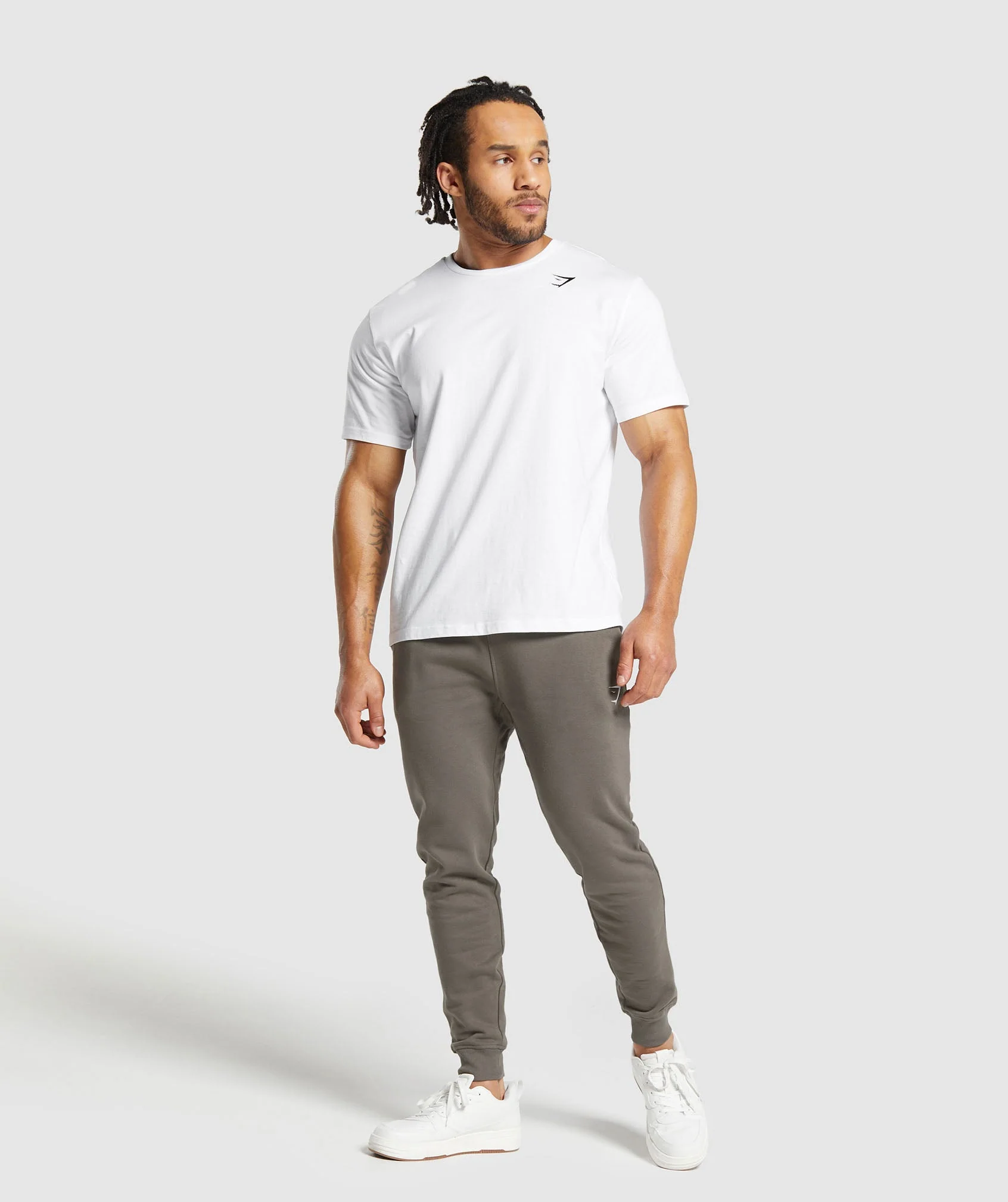 Gymshark Crest Joggers - Camo Brown - Image 3