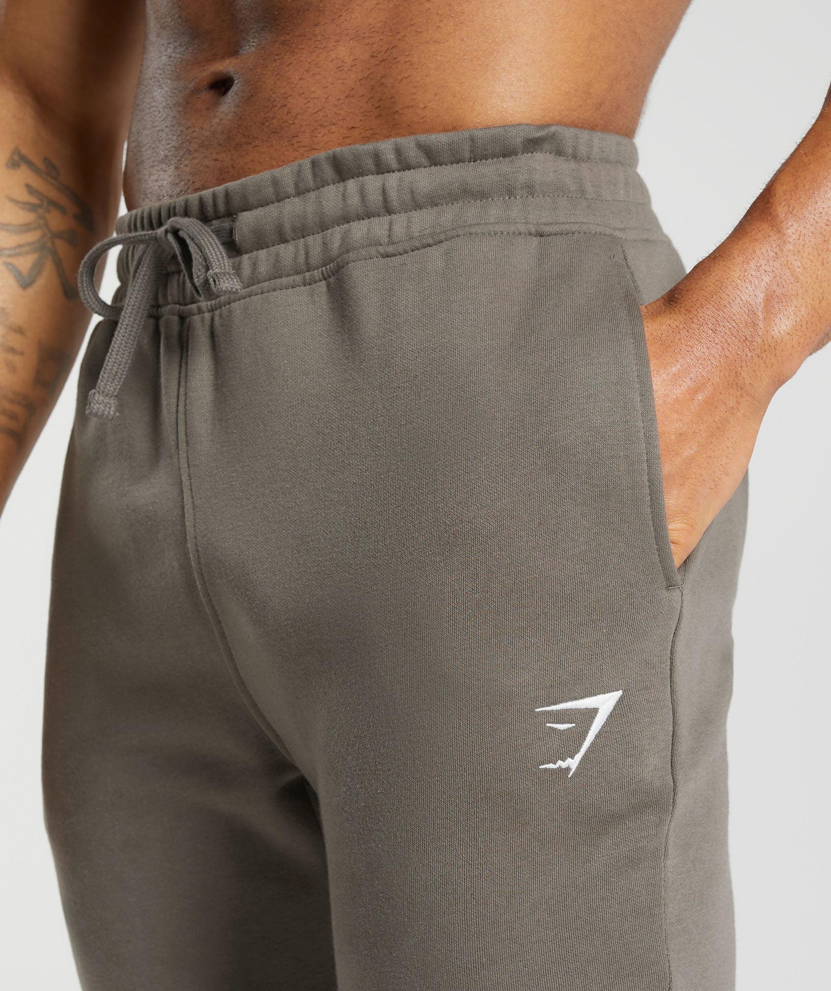 Gymshark Crest Joggers - Camo Brown - Image 4