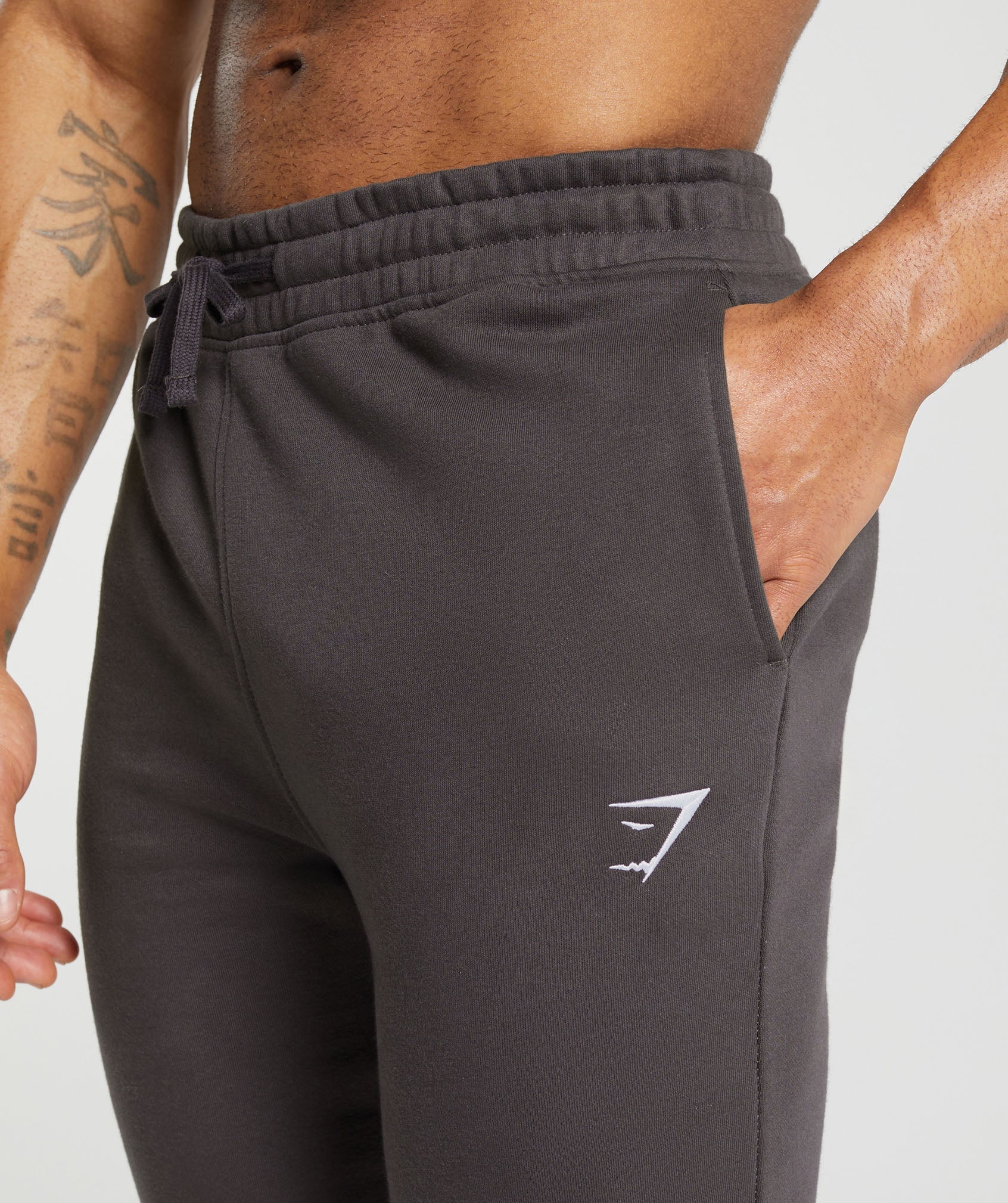 Gymshark Crest Joggers - Greyed Purple - Image 4