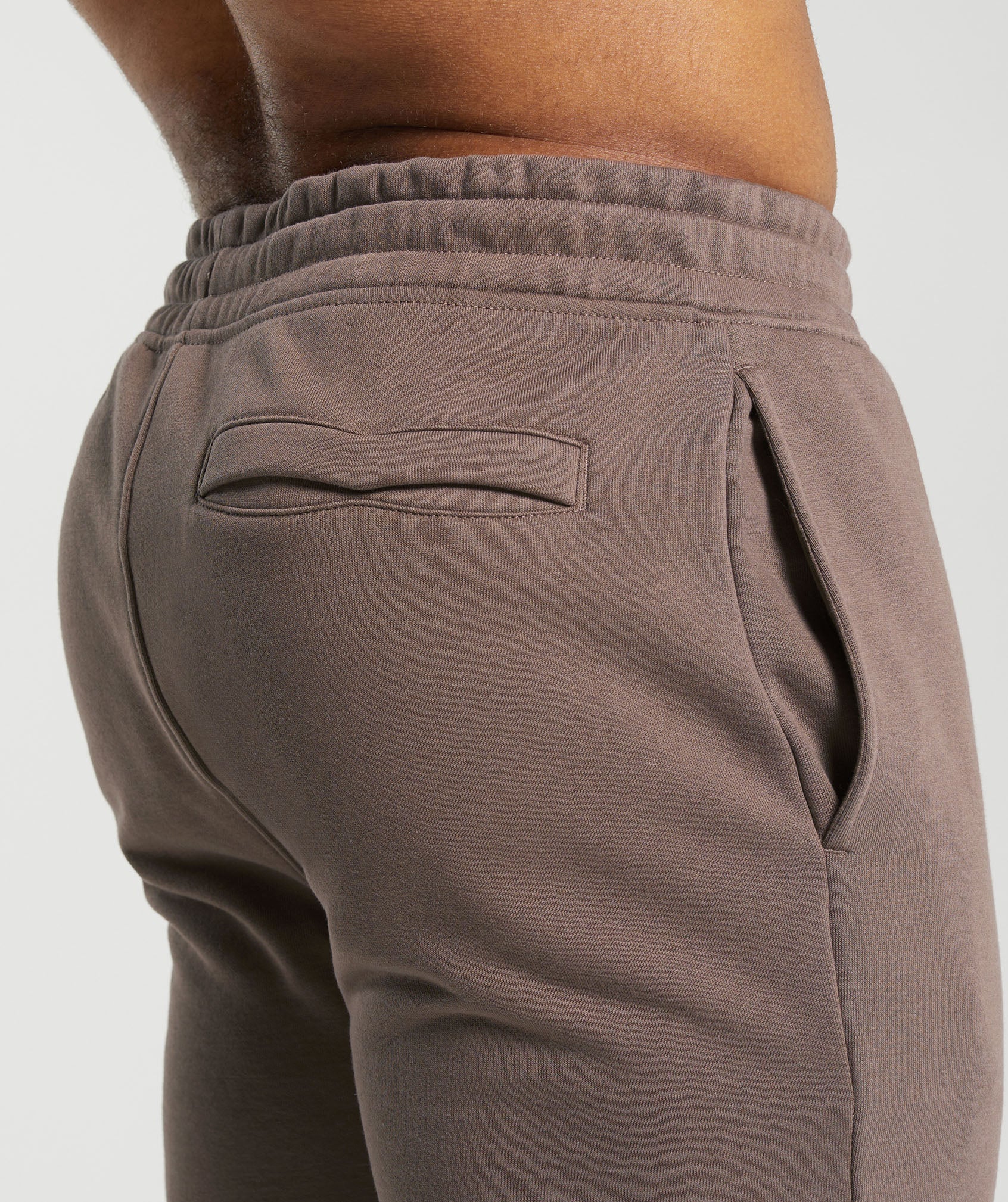Gymshark Crest Joggers - Truffle Brown - Image 5