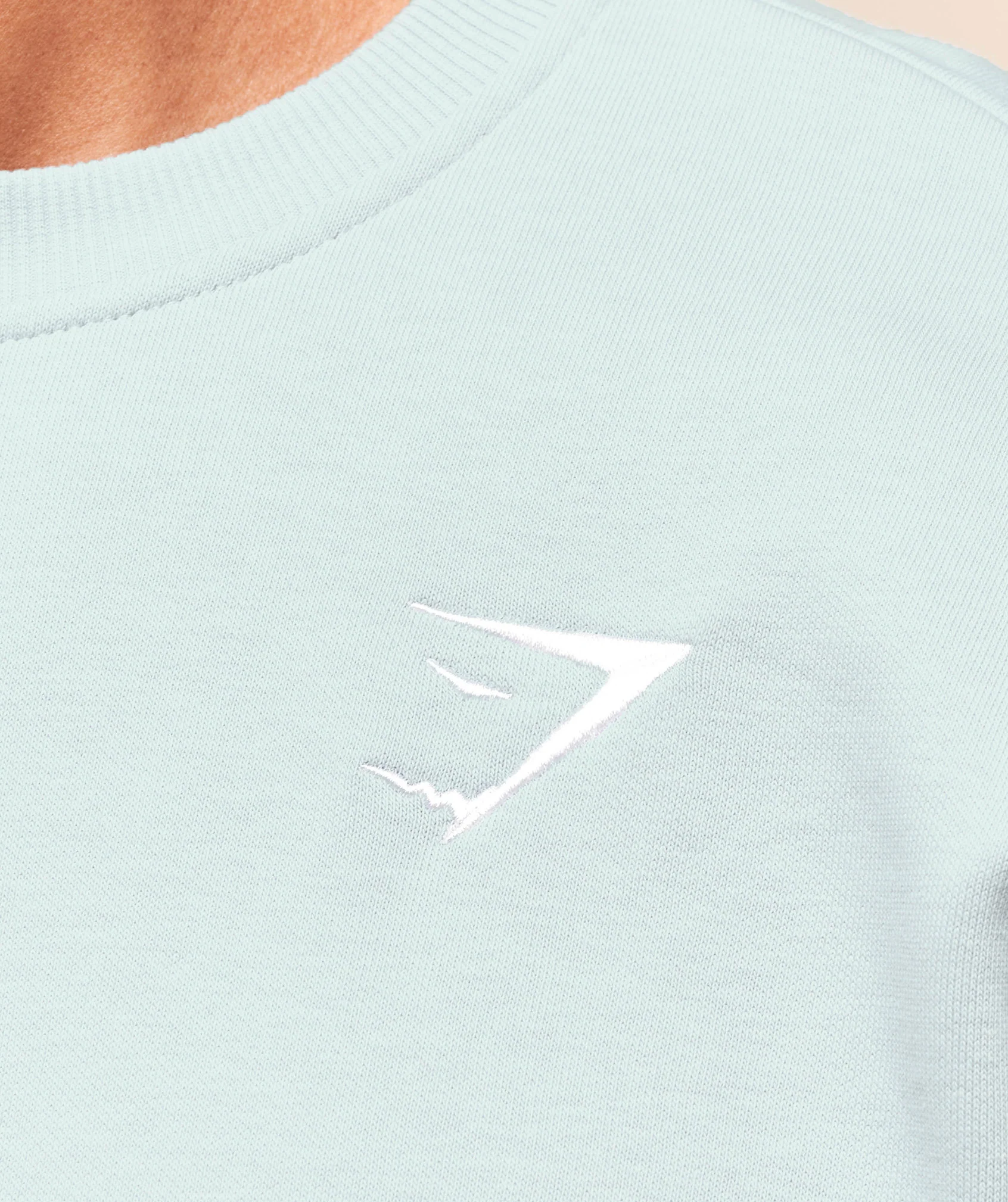 Gymshark Oversized Crest Crew - Smoke Blue - Image 4