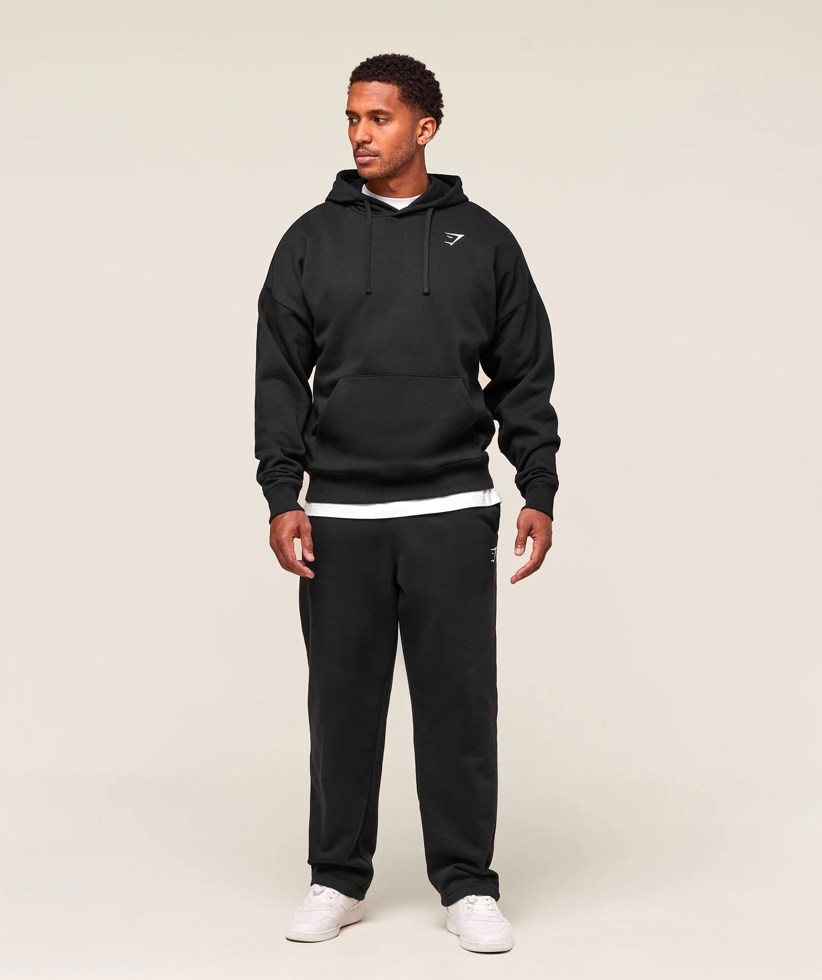Gymshark Crest Oversized Hoodie - Black - Image 4