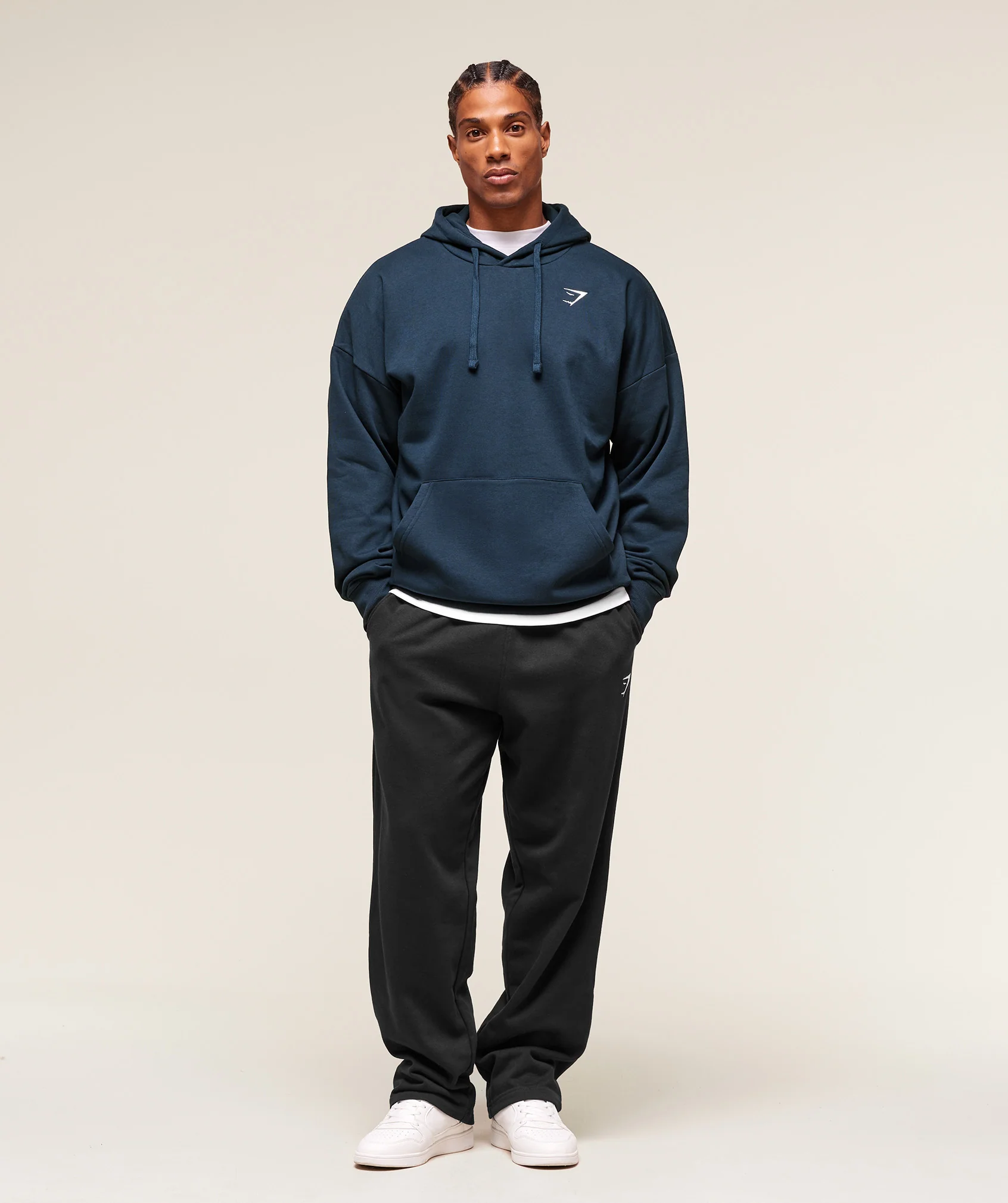 Gymshark Crest Oversized Hoodie - Navy - Image 5