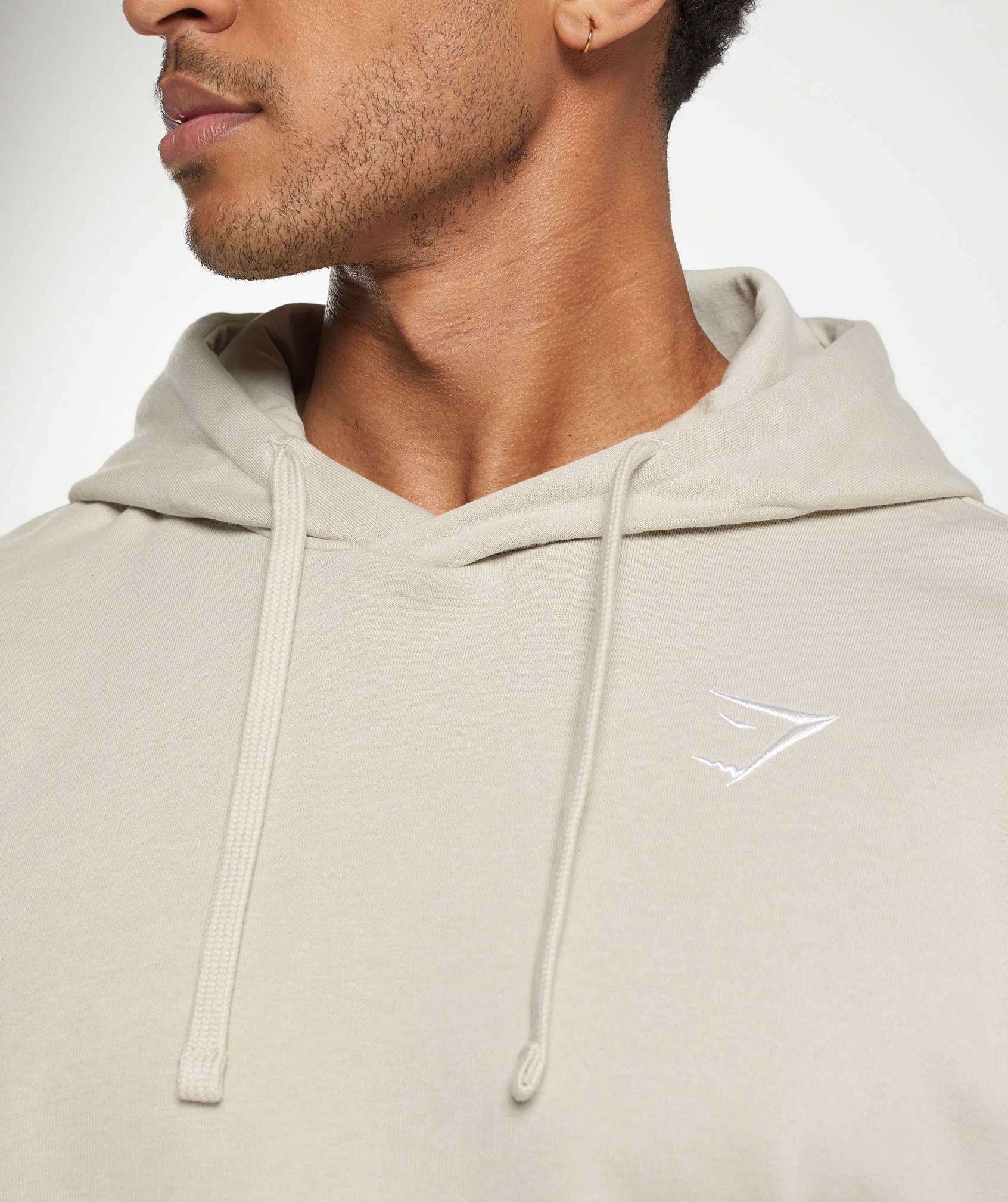 Gymshark Crest Oversized Hoodie - Pebble Grey - Image 6
