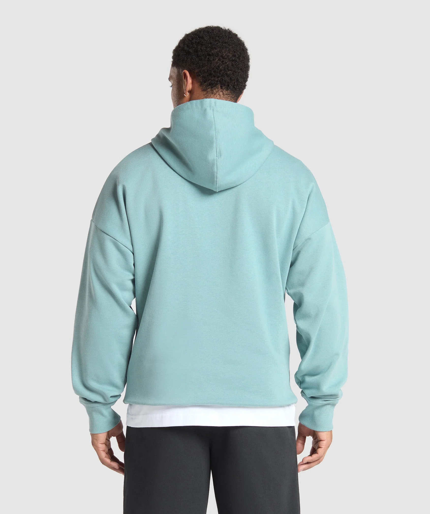 Gymshark Crest Oversized Hoodie - Rest Blue - Image 2