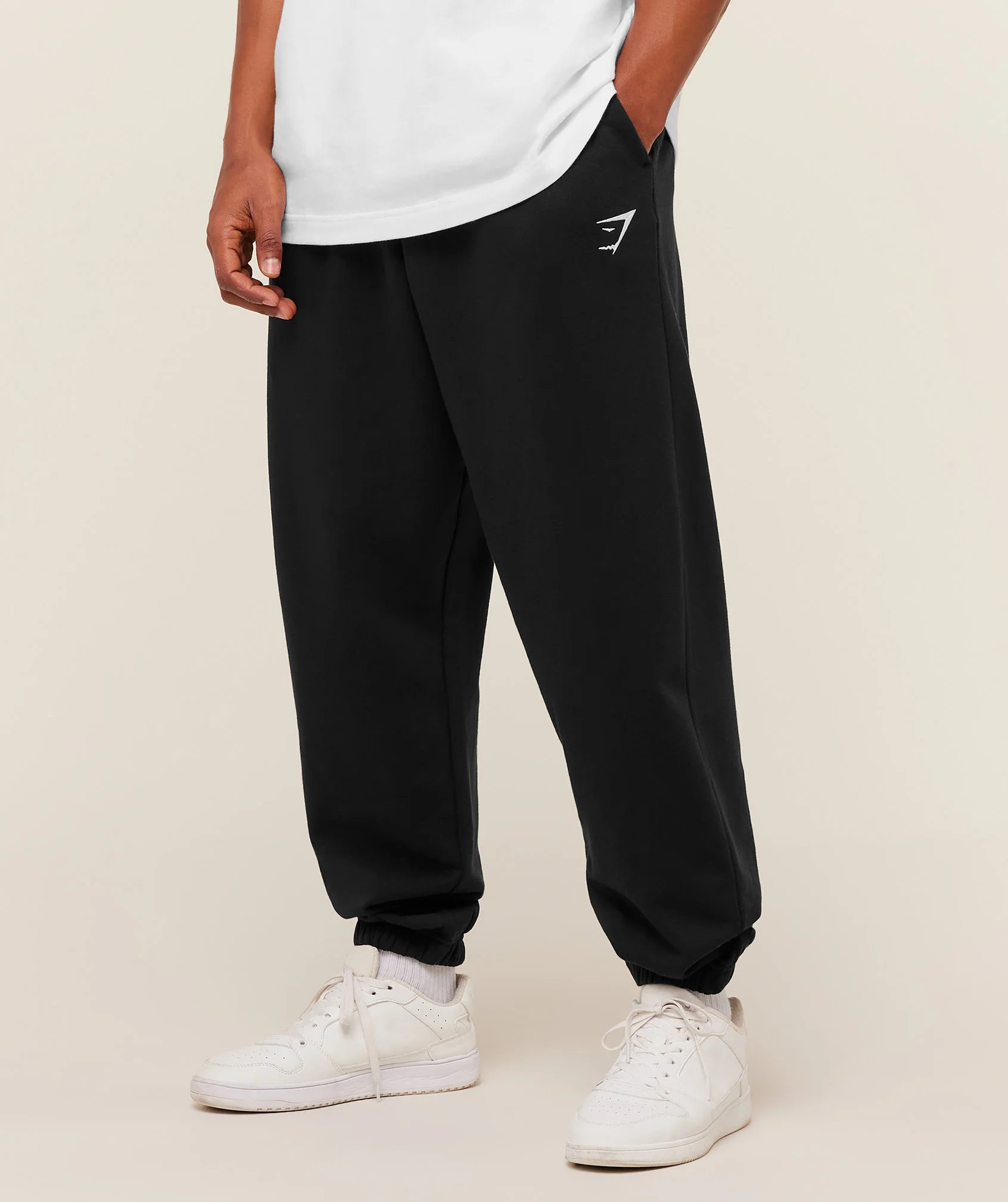 Gymshark Crest Oversized Joggers - GS Black - Image 3