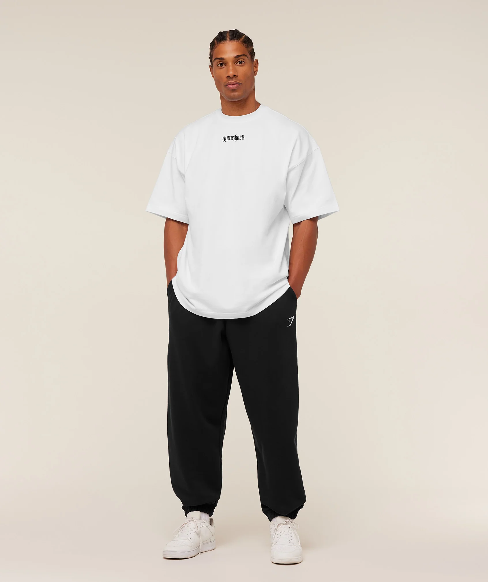 Gymshark Crest Oversized Joggers - GS Black - Image 4