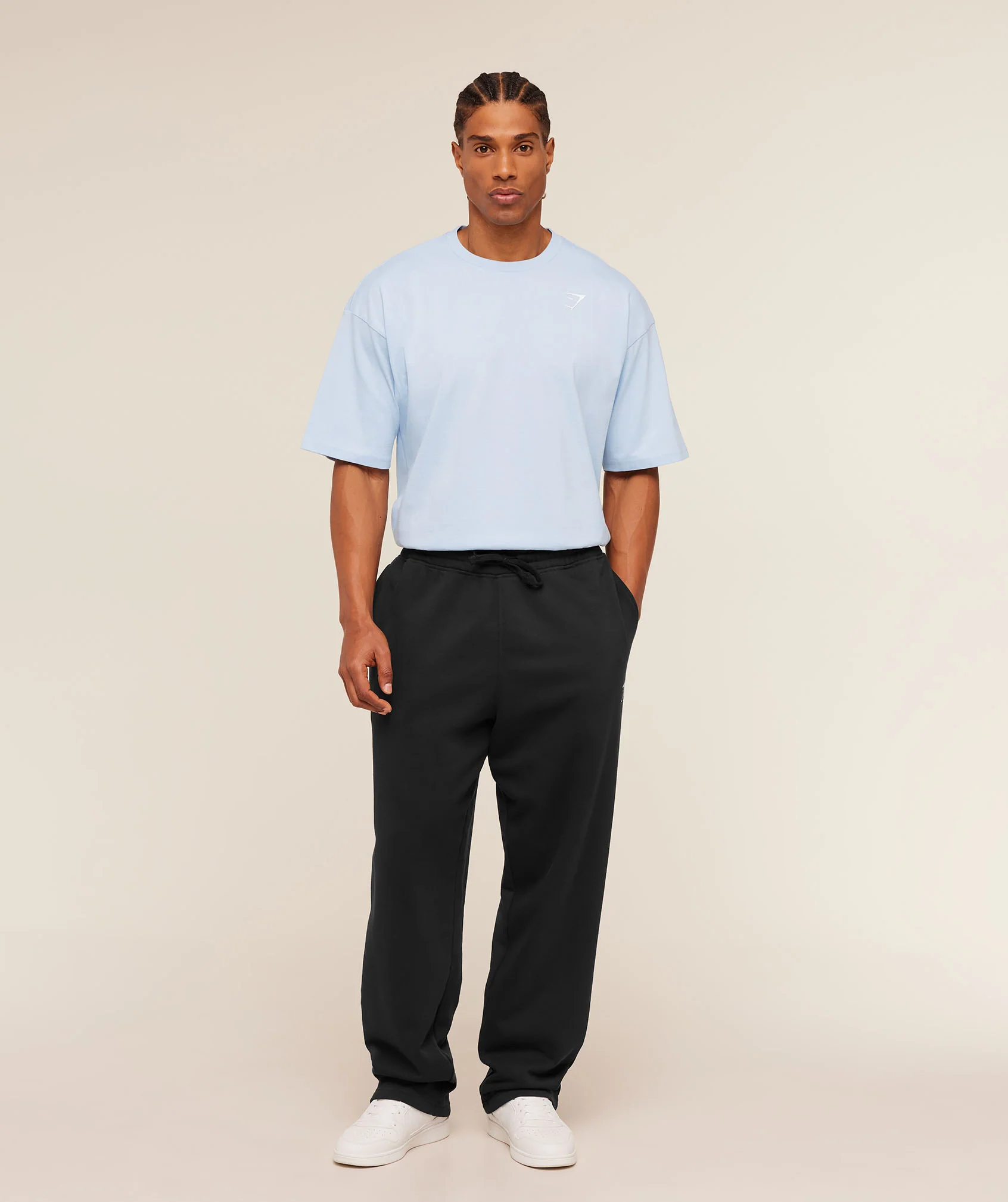 Gymshark Crest Oversized T-Shirt - Chilled Blue - Image 6