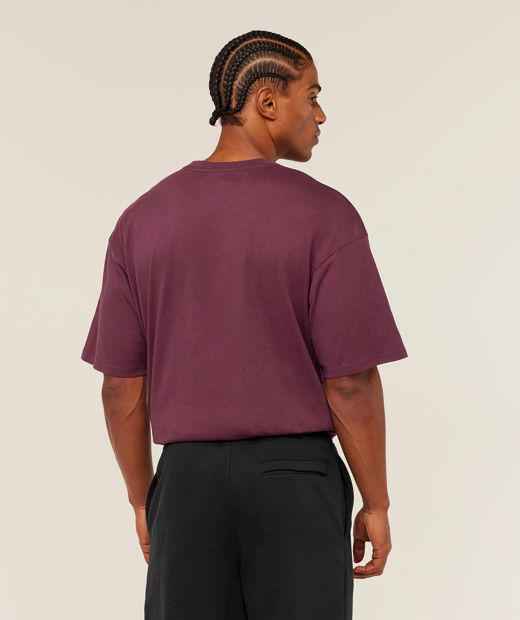 Gymshark Crest Oversized T-Shirt - GS Impact Burgundy - Image 3