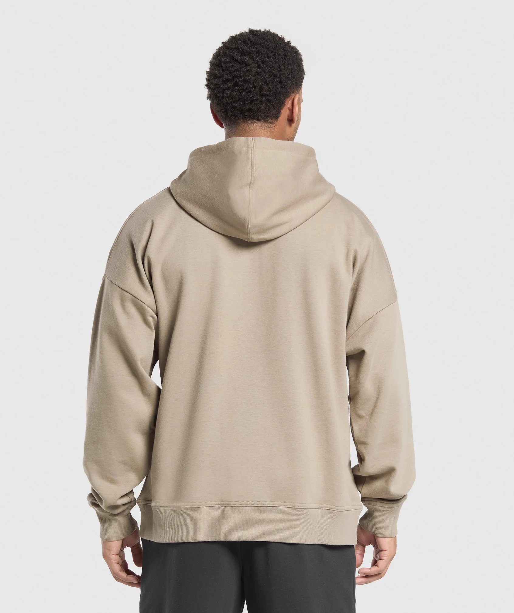 Gymshark Crest Oversized Zip Up Hoodie - Lifestyle Brown - Image 2