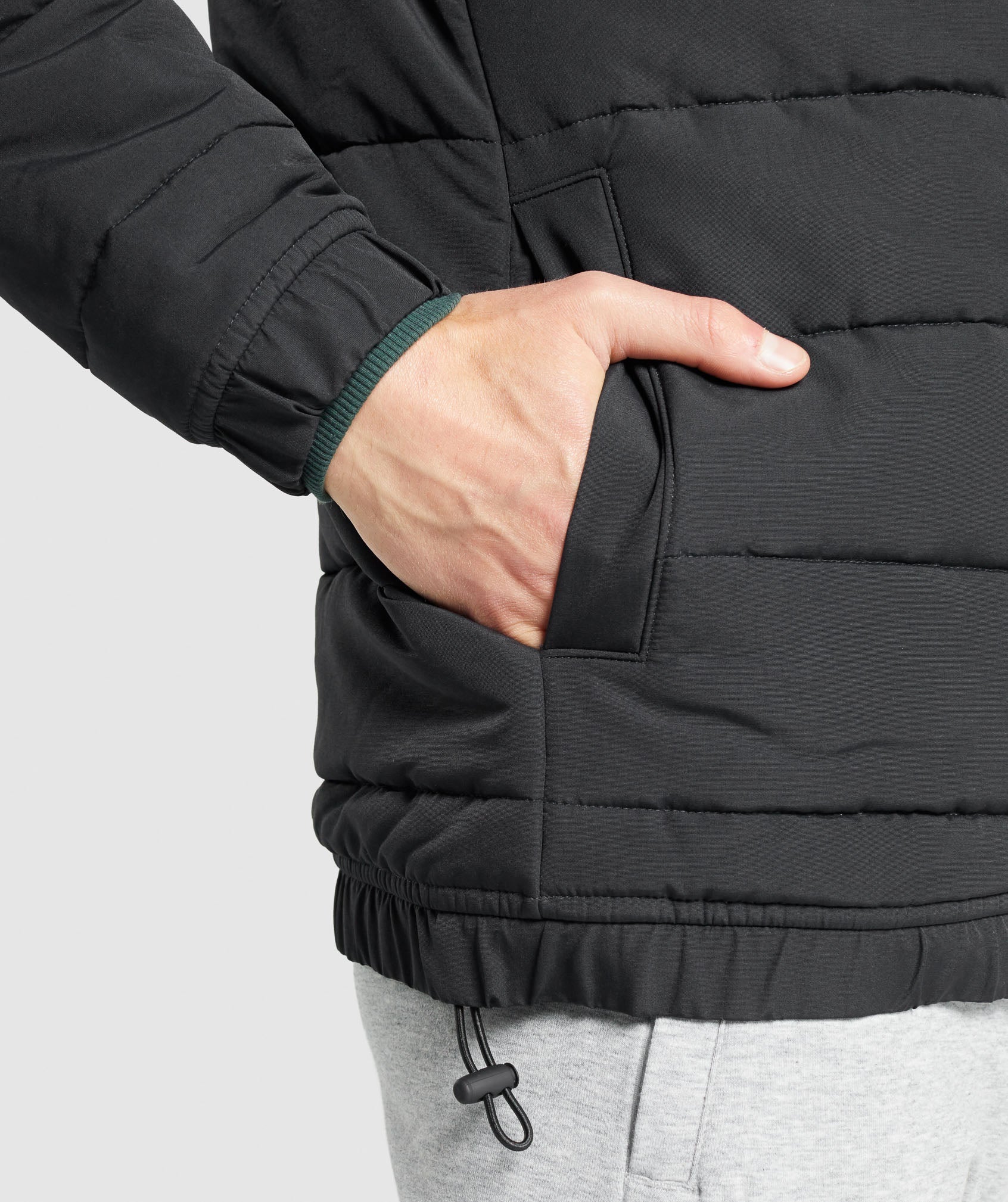 Gymshark Crest Puffer Jacket - Black - Image 6