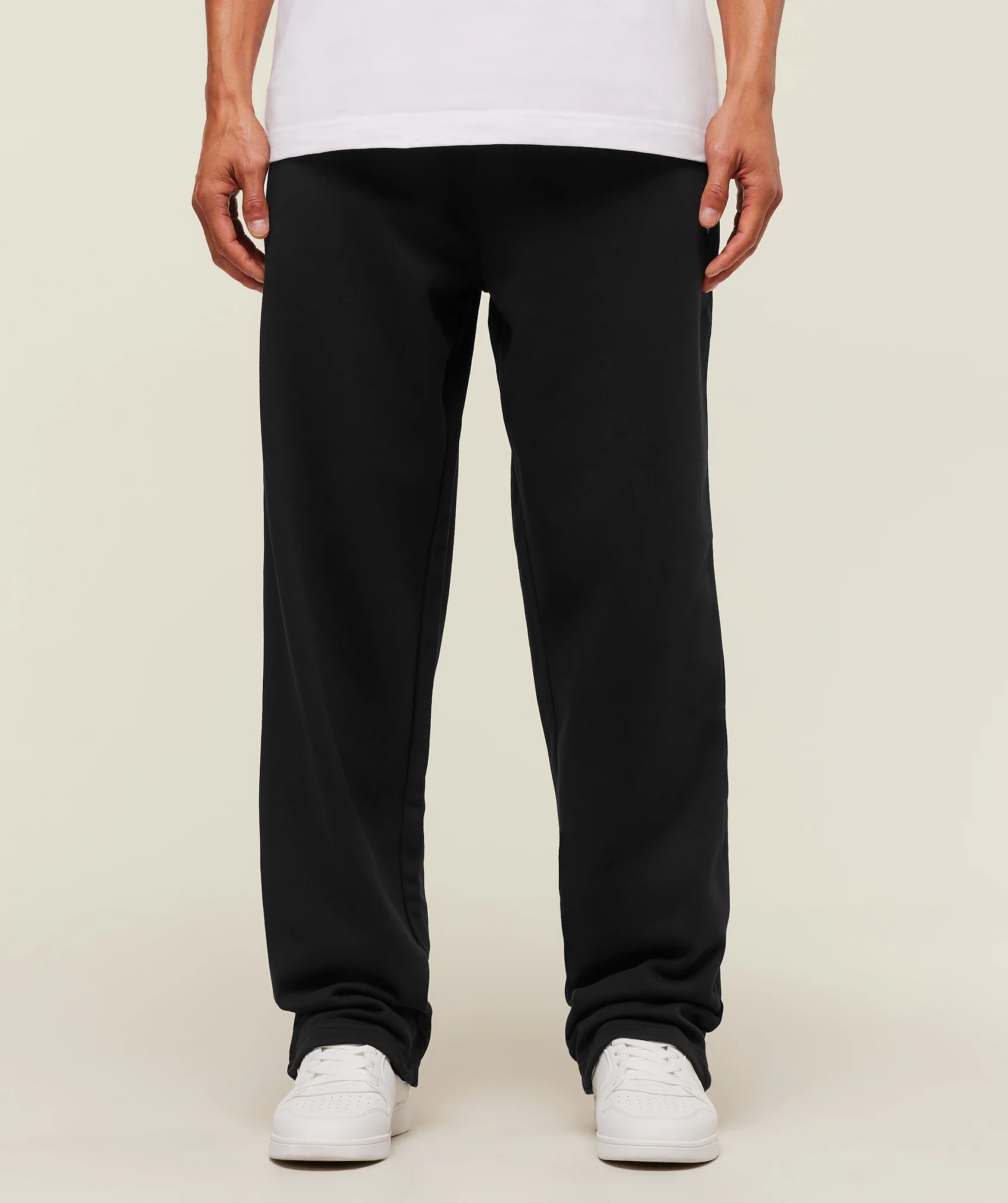 Gymshark Crest Straight Leg Joggers Tall - Black