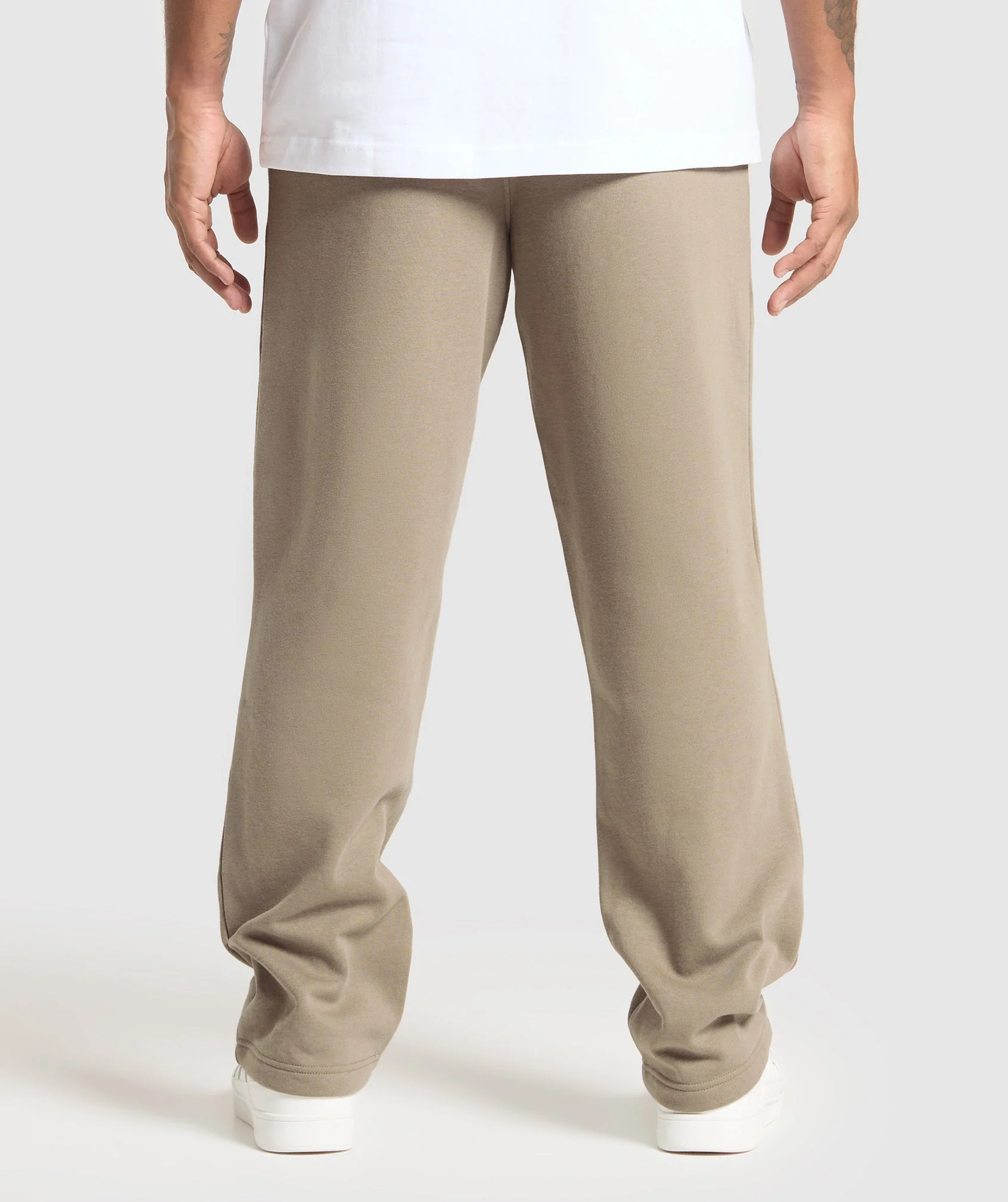 Gymshark Crest Straight Leg Joggers - Lifestyle Brown - Image 2