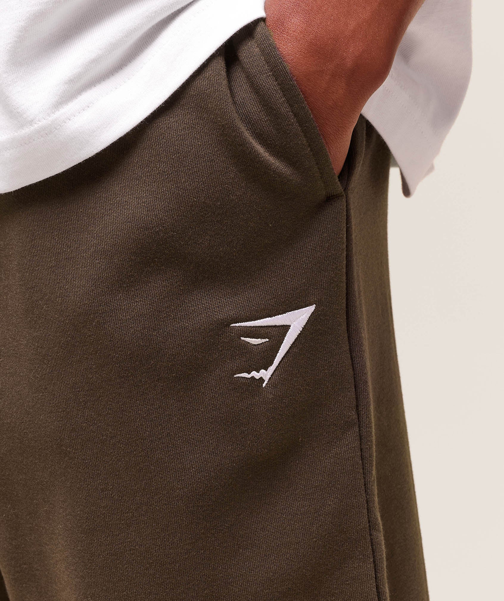 Gymshark Crest Straight Leg Joggers - Archive Brown - Image 4
