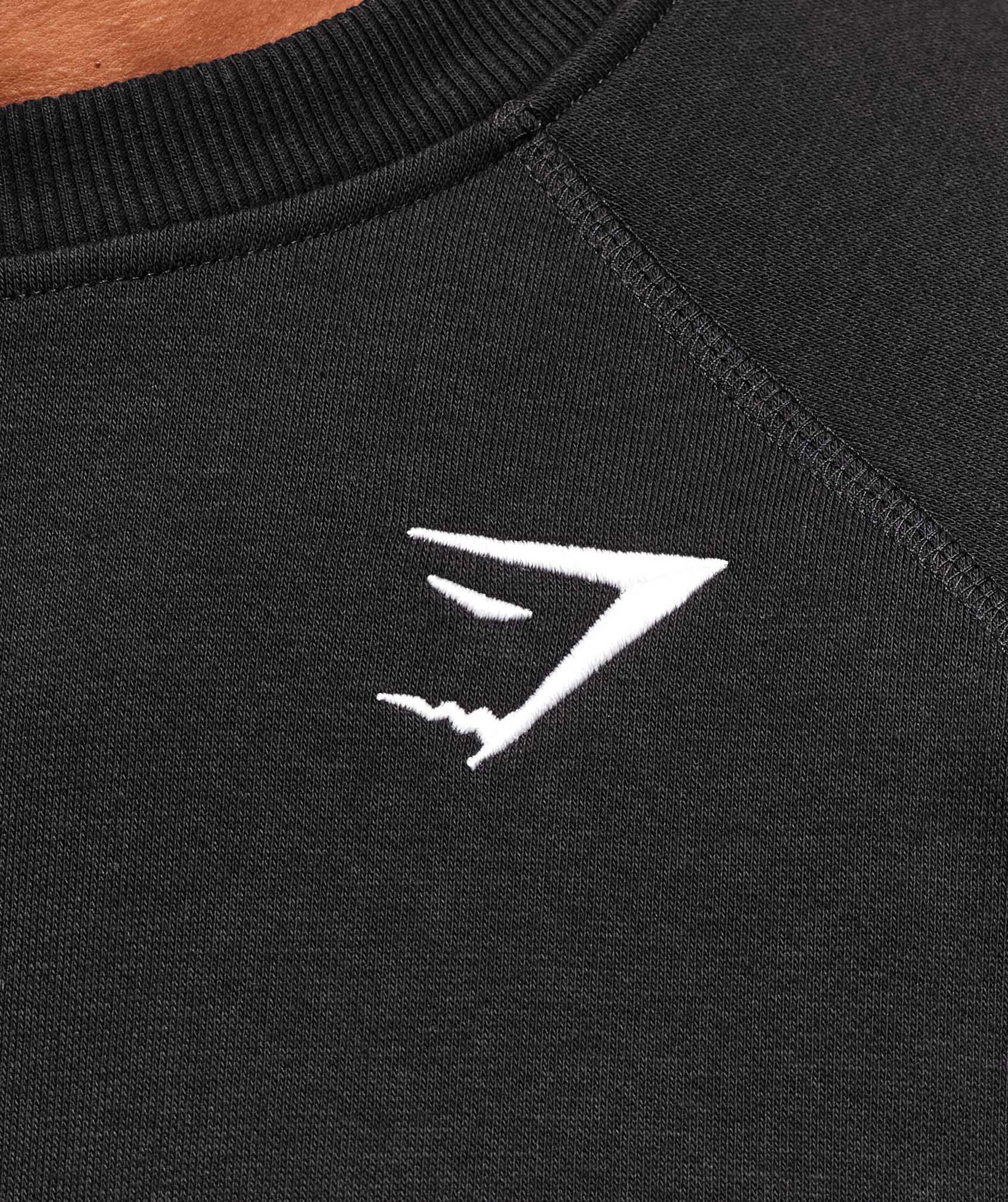 Gymshark Crest Sweatshirt - Black - Image 4