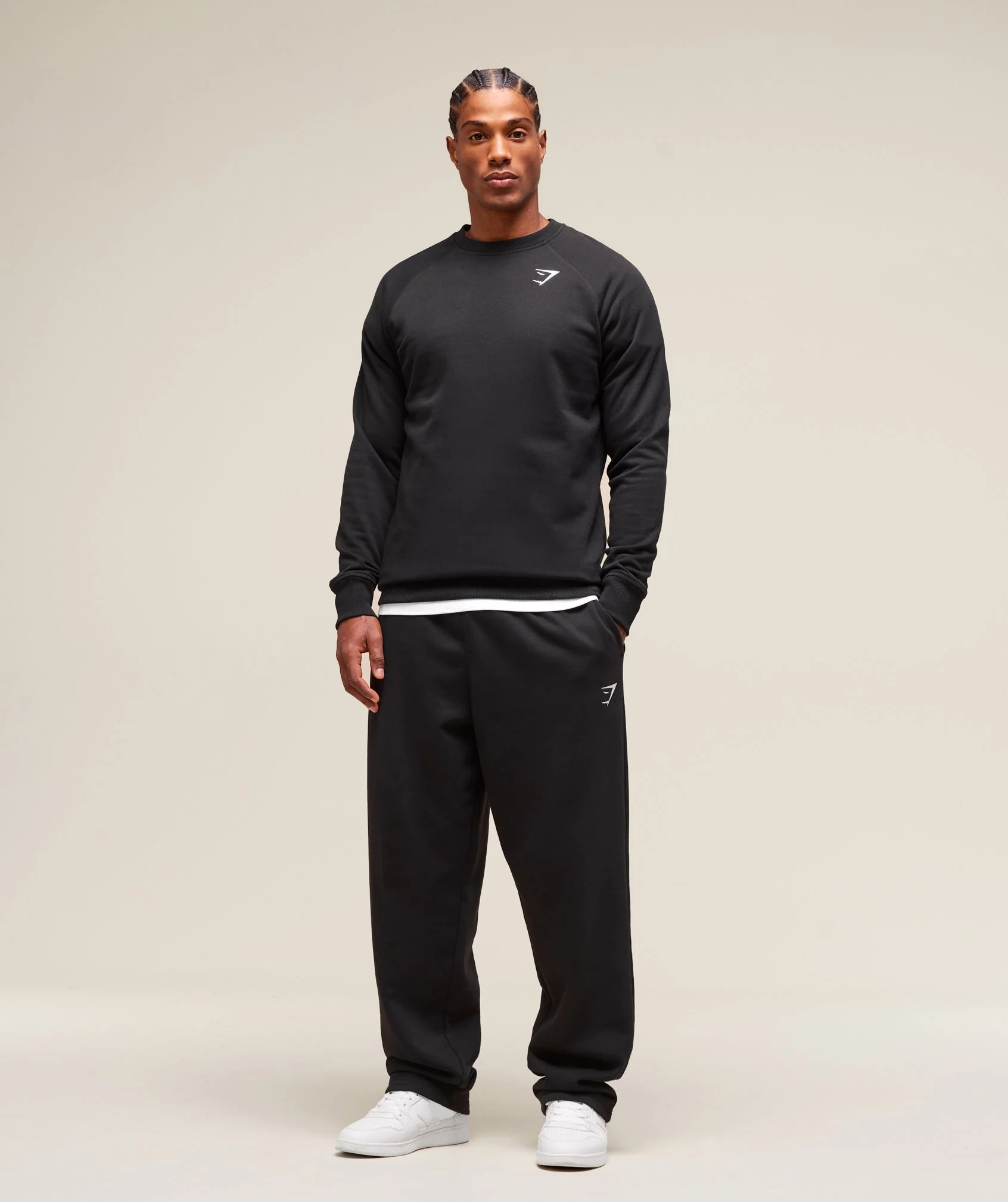 Gymshark Crest Sweatshirt - Black - Image 5