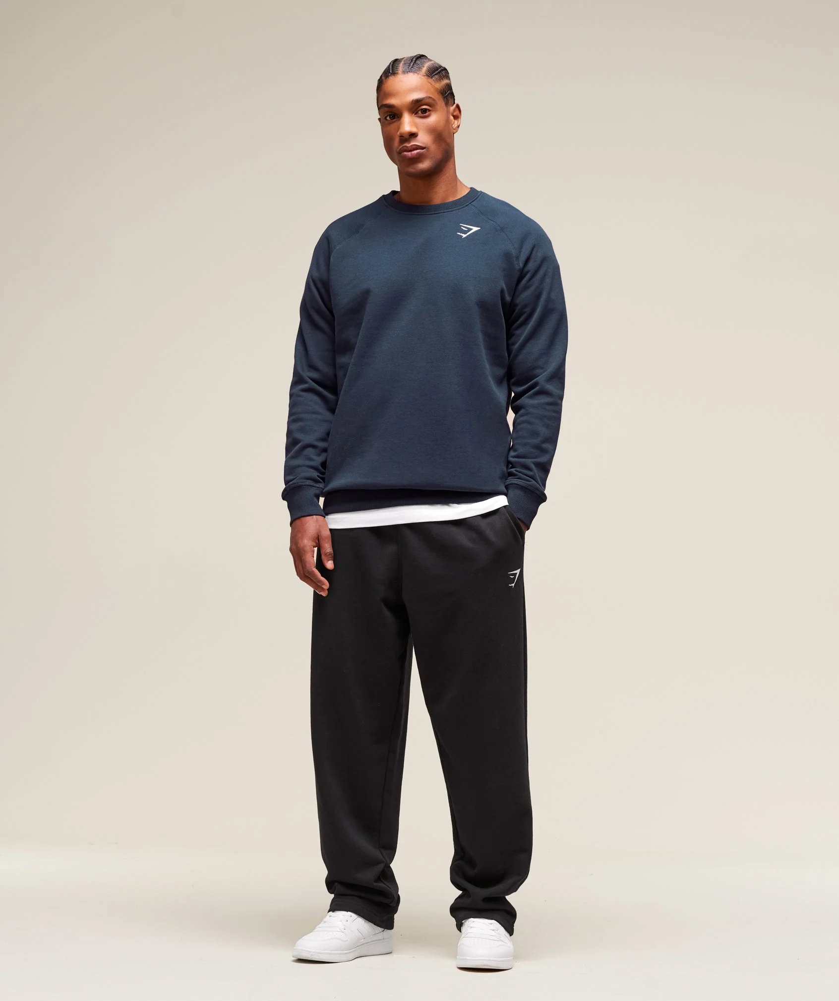 Gymshark Crest Sweatshirt - Navy - Image 5
