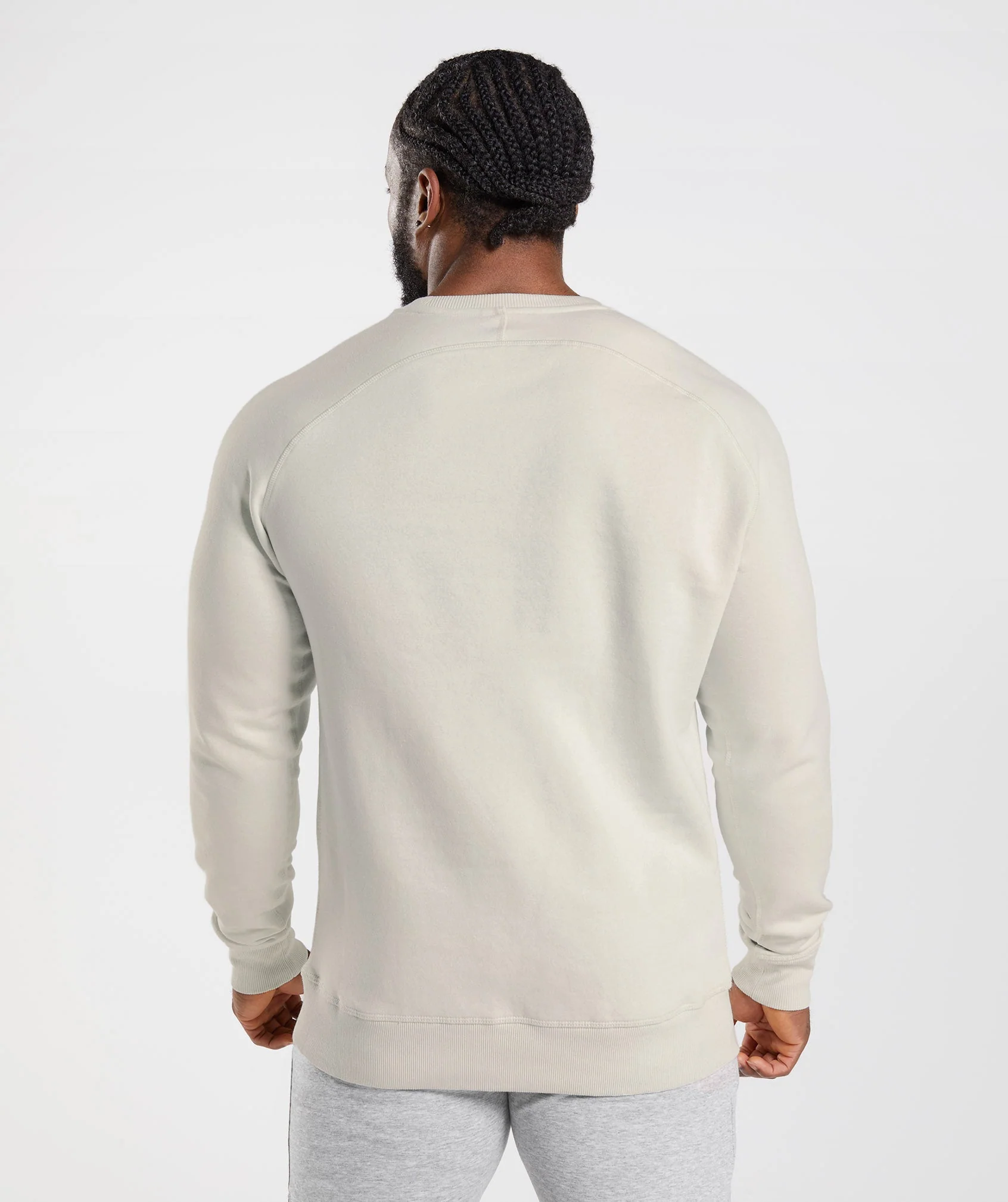 Gymshark Crest Sweatshirt - Pebble Grey - Image 2