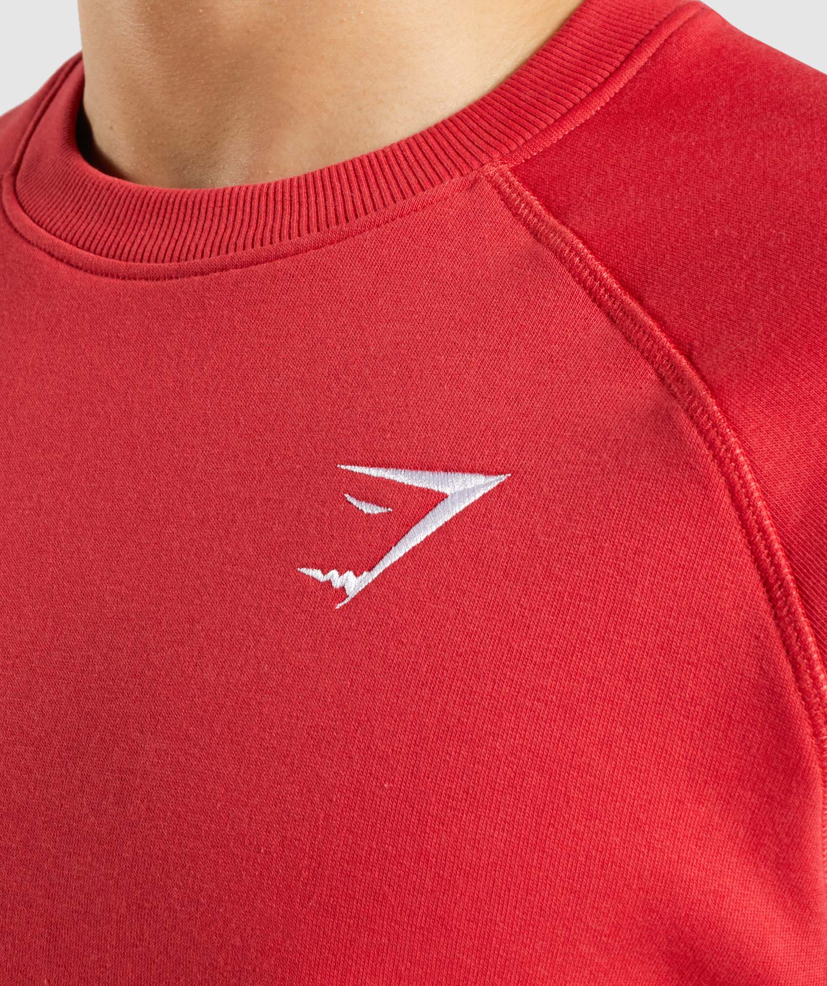 Gymshark Crest Sweatshirt - Red - Image 6