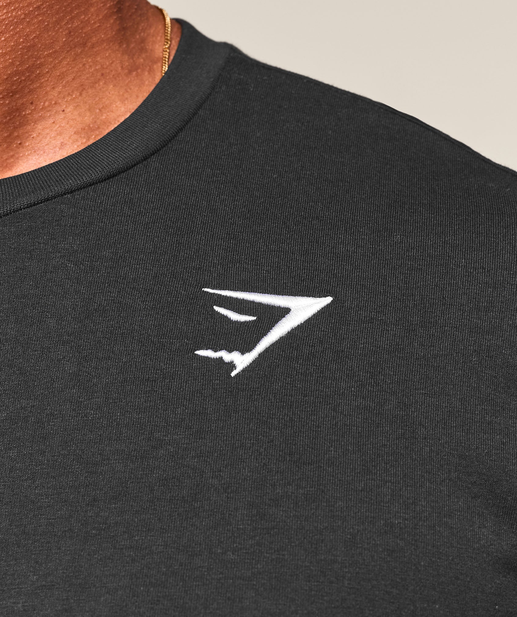 Gymshark Crest T-Shirt - Black - Image 4