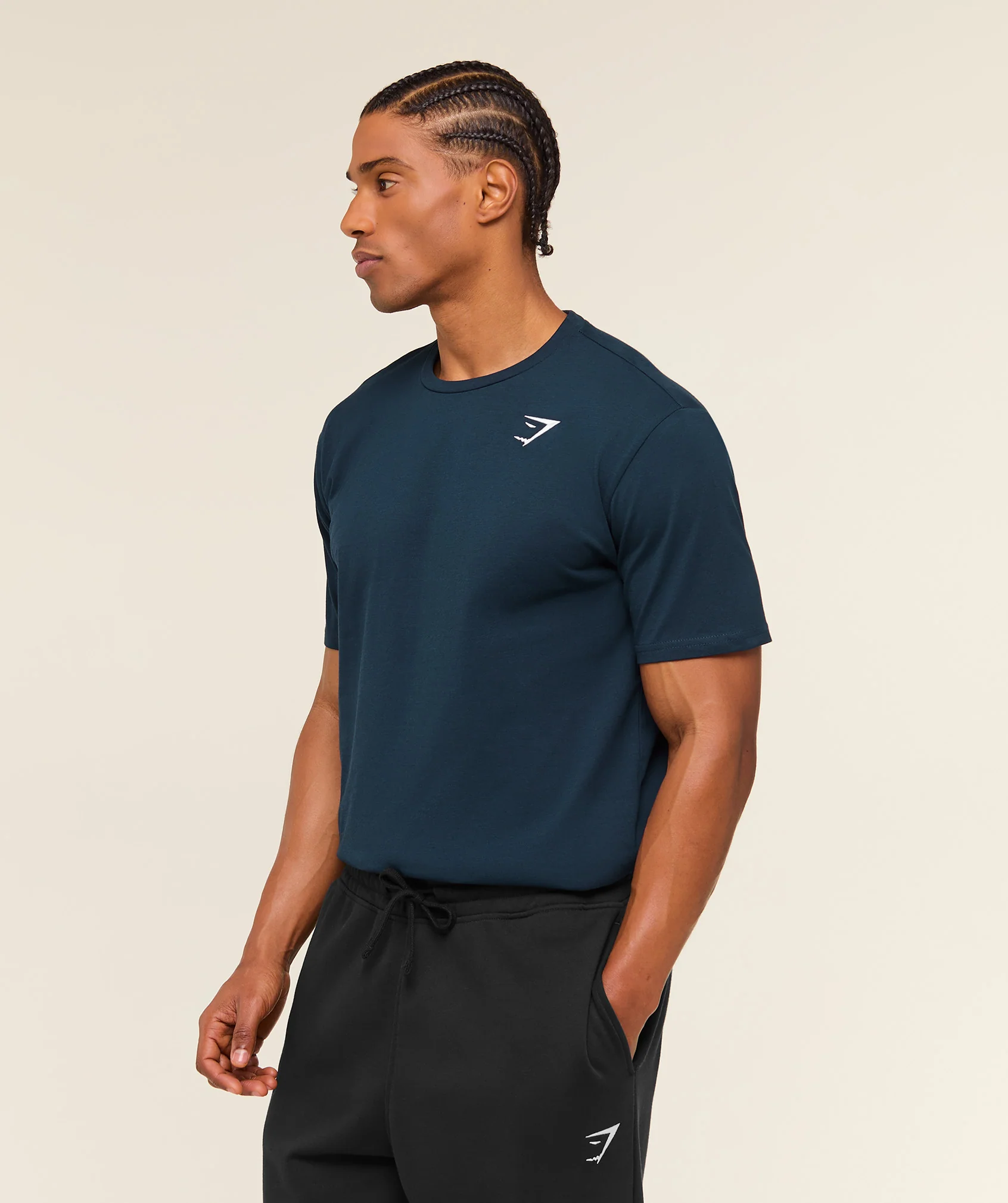 Gymshark Crest T-Shirt - Navy - Image 5