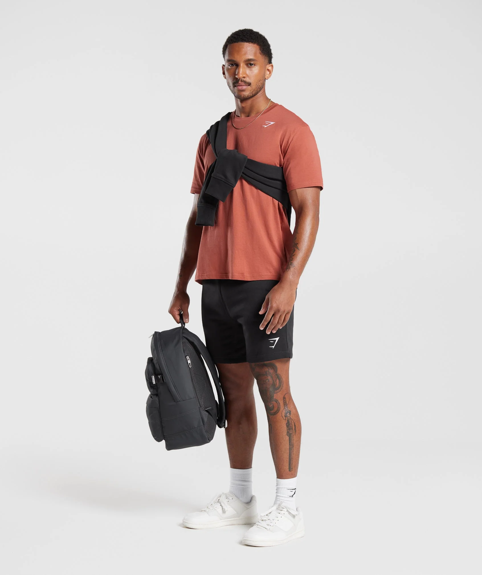 Gymshark Crest T-Shirt - Persimmon Red - Image 4