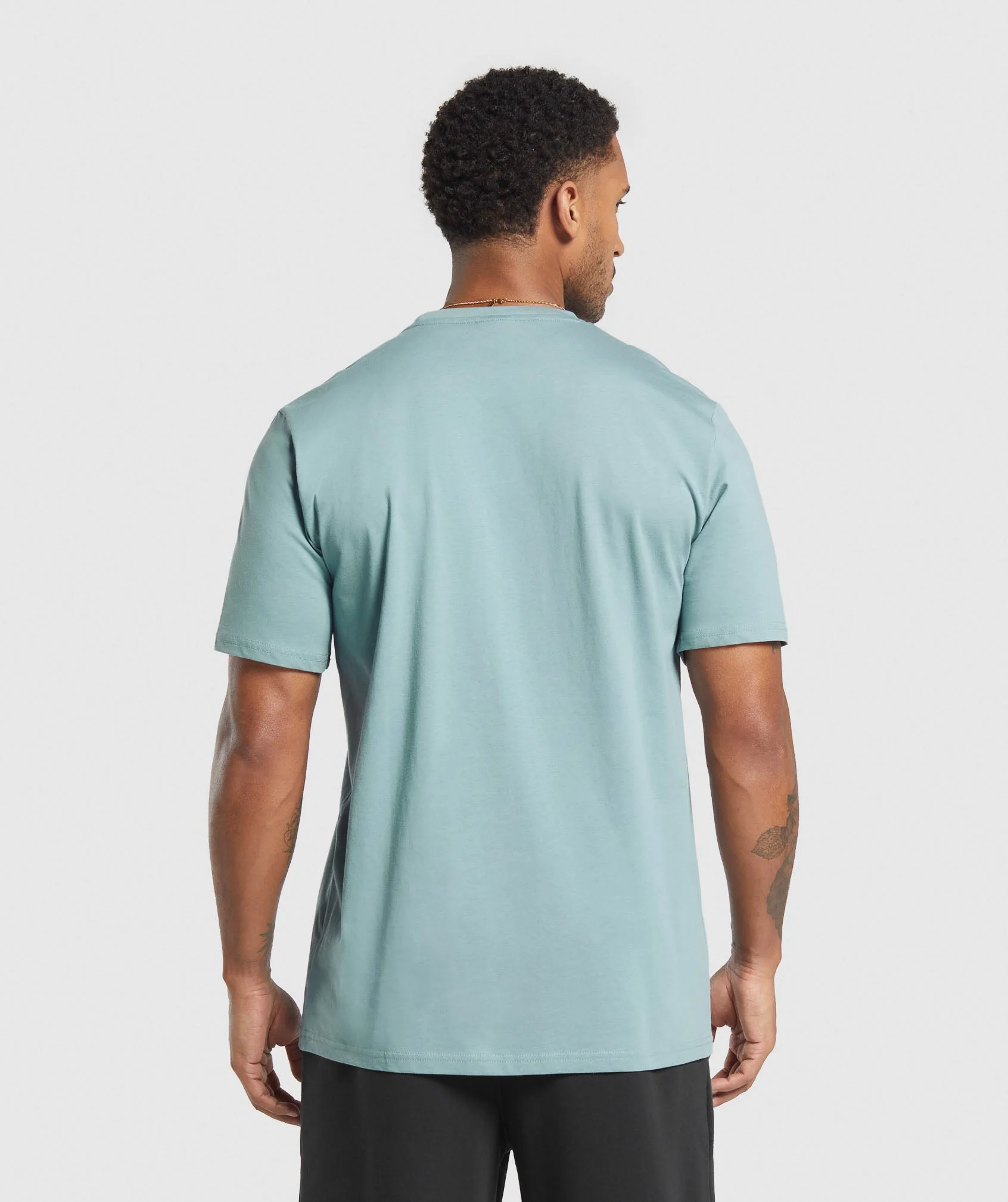 Gymshark Crest T-Shirt - Rest Blue - Image 2