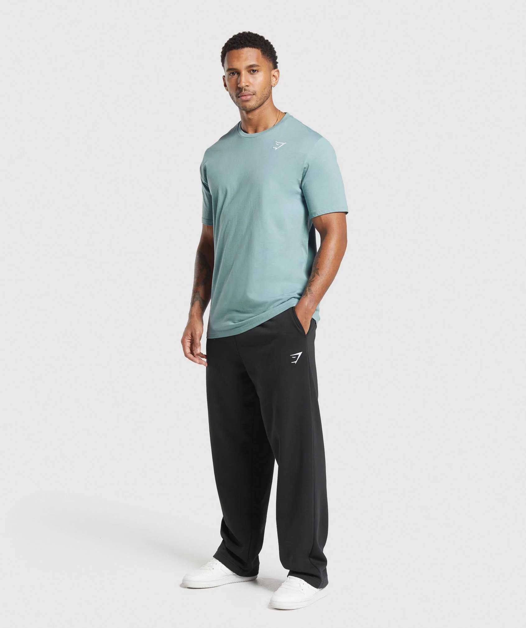 Gymshark Crest T-Shirt - Rest Blue - Image 4