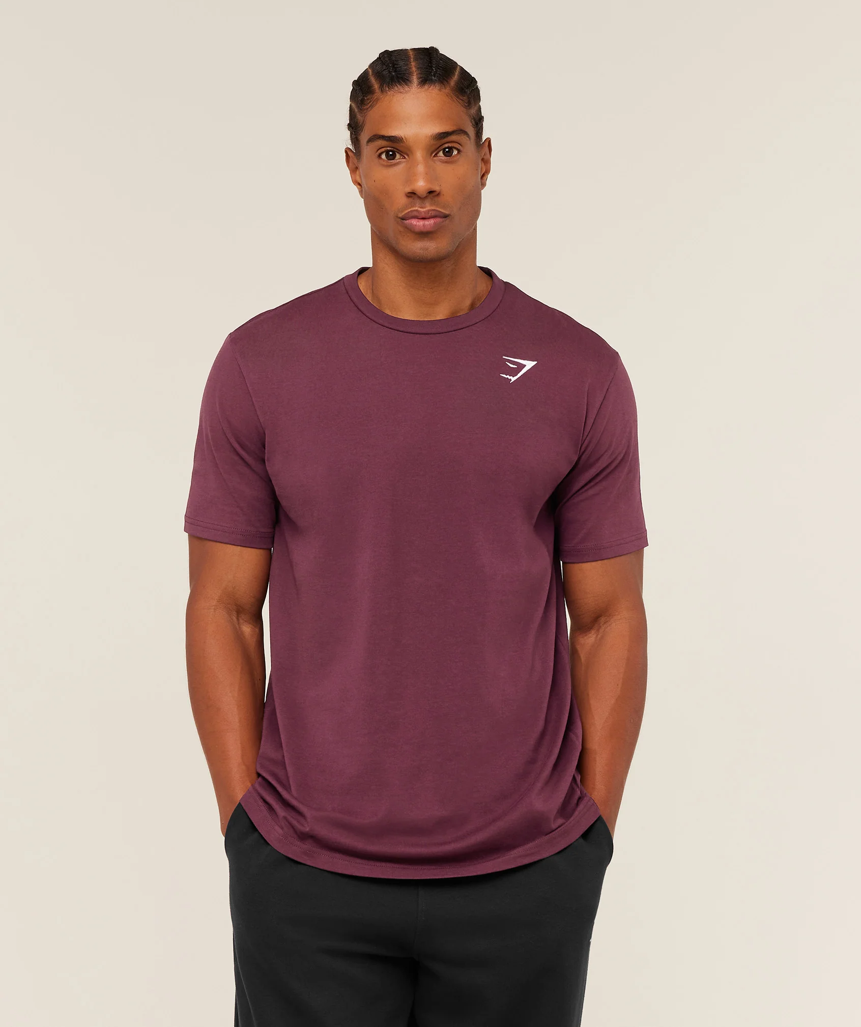 Gymshark Crest T-Shirt - GS Impact Burgundy - Image 6