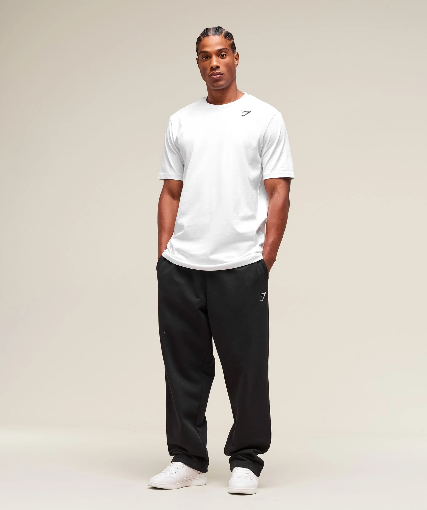 Gymshark Crest T-Shirt (Tall) - White - Image 3