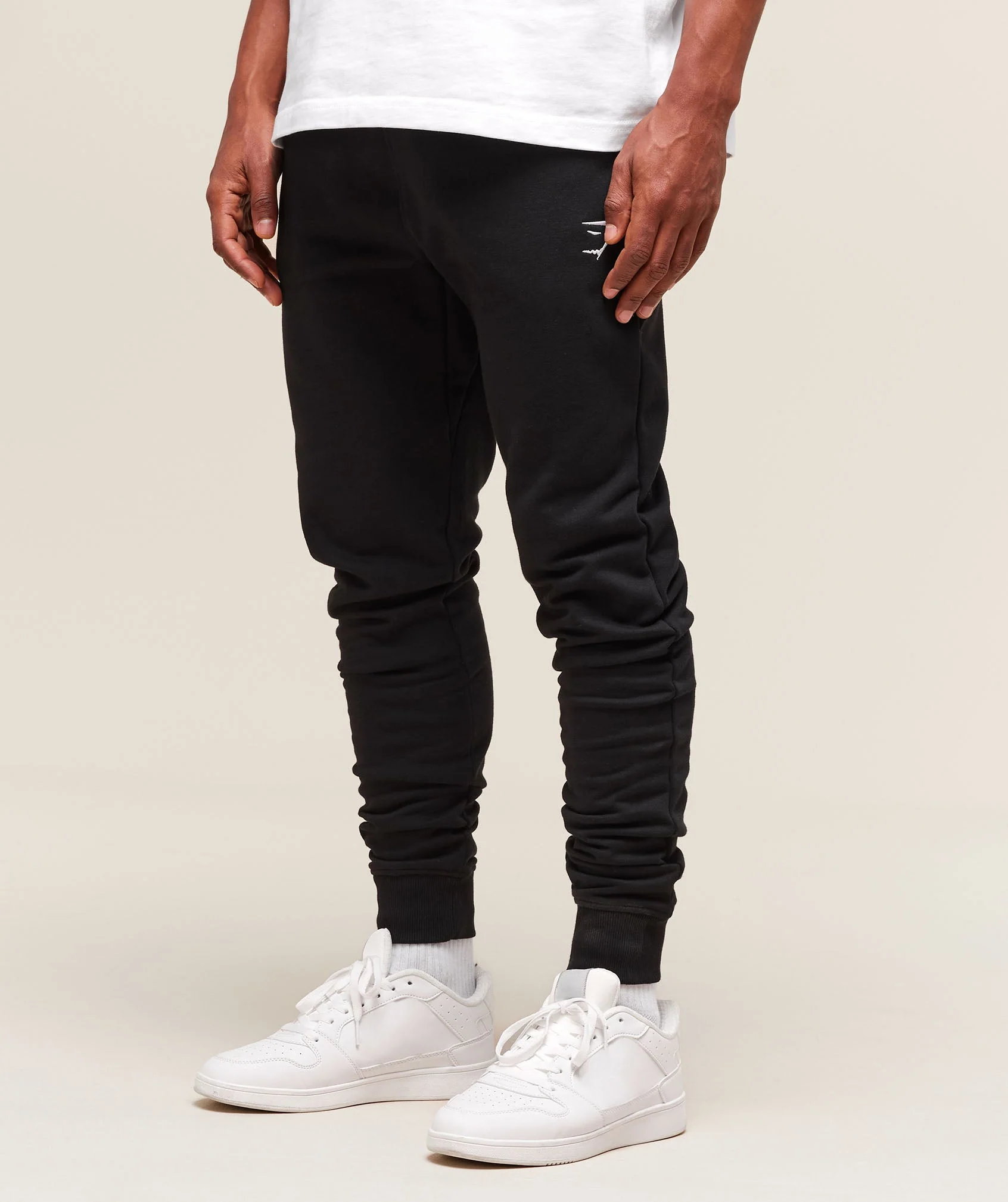 Gymshark Crest Tall Joggers - Black - Image 3