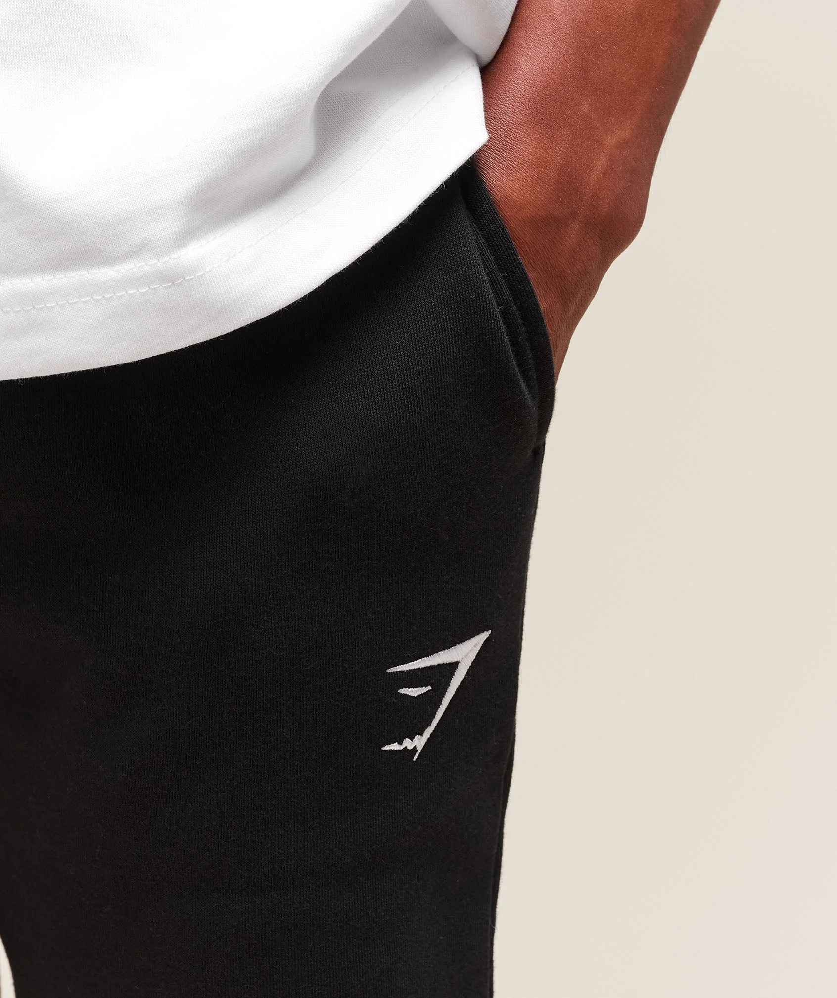 Gymshark Crest Tall Joggers - Black - Image 7