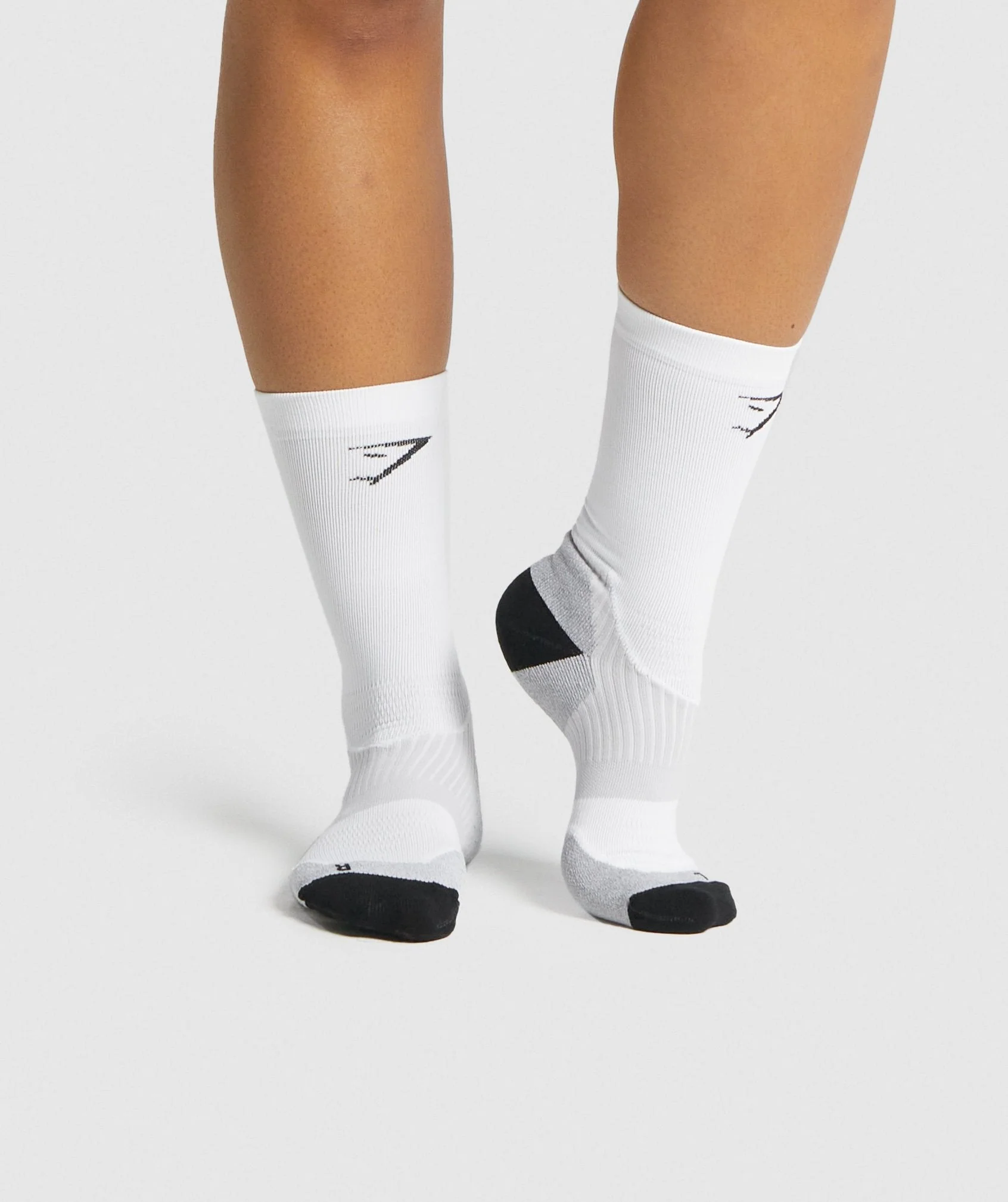 Gymshark Lightweight Running Crew Socks - White - Image 3