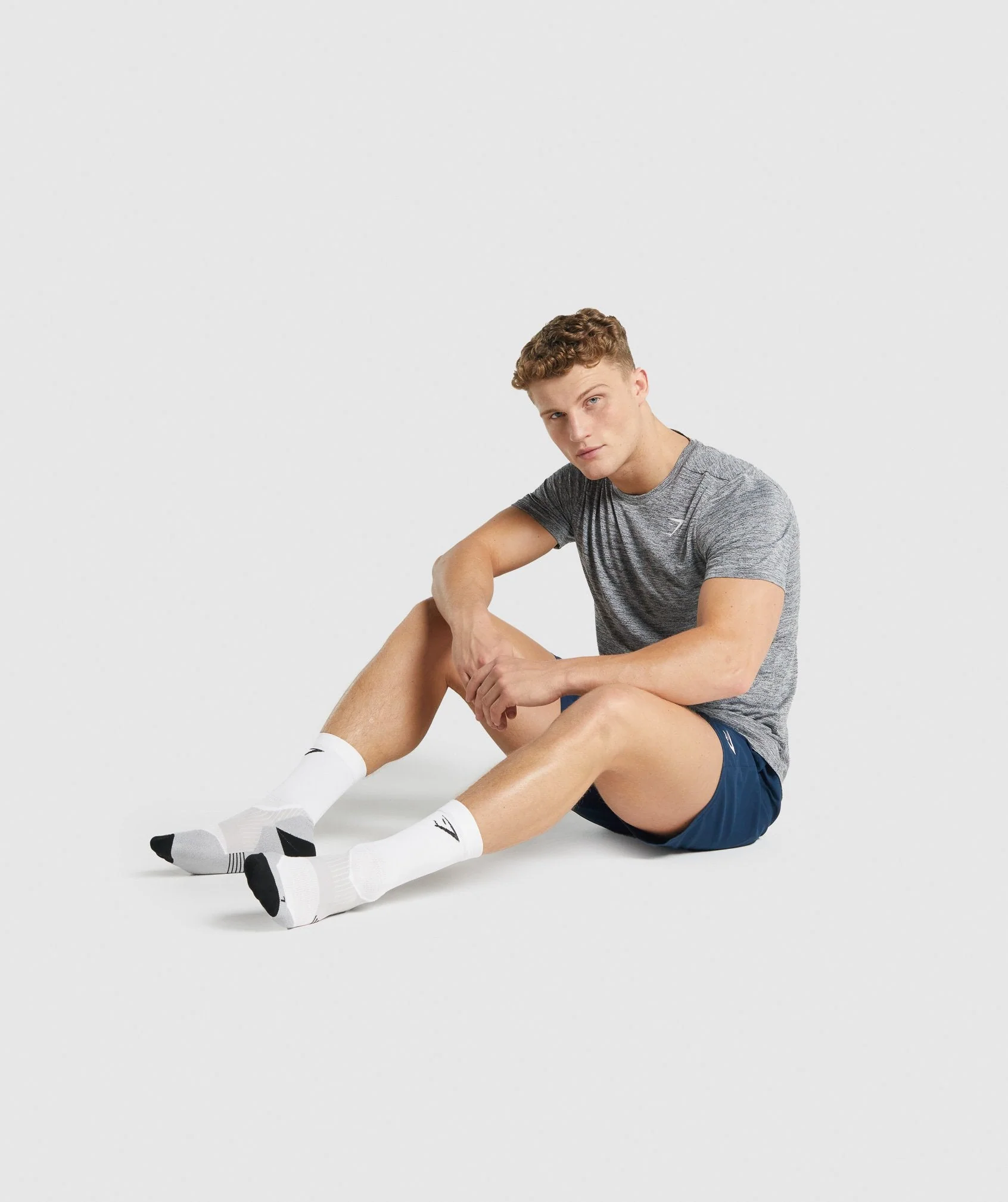 Gymshark Lightweight Running Crew Socks - White - Image 4