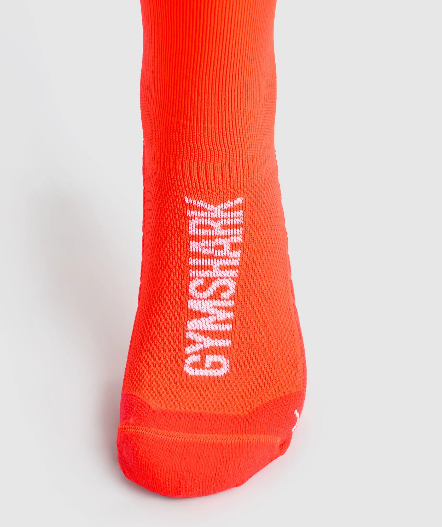 Gymshark Crew Running Socks - Energy Orange - Image 2
