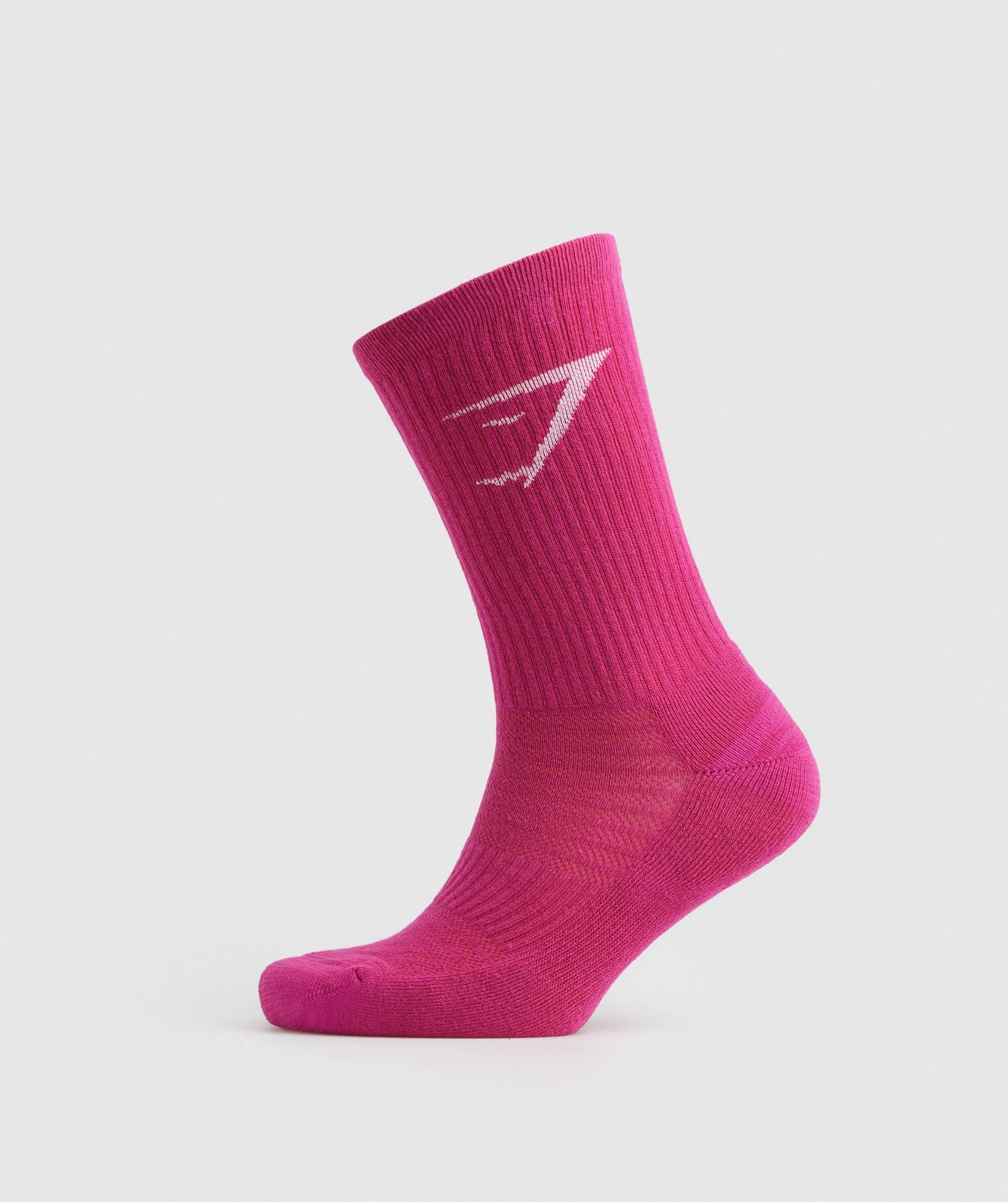 Gymshark Crew Socks 3pk - Magenta Pink/White/Sweet Pink - Image 5