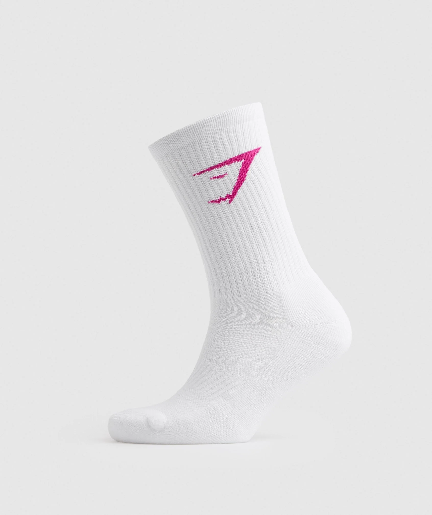 Gymshark Crew Socks 3pk - Magenta Pink/White/Sweet Pink - Image 6