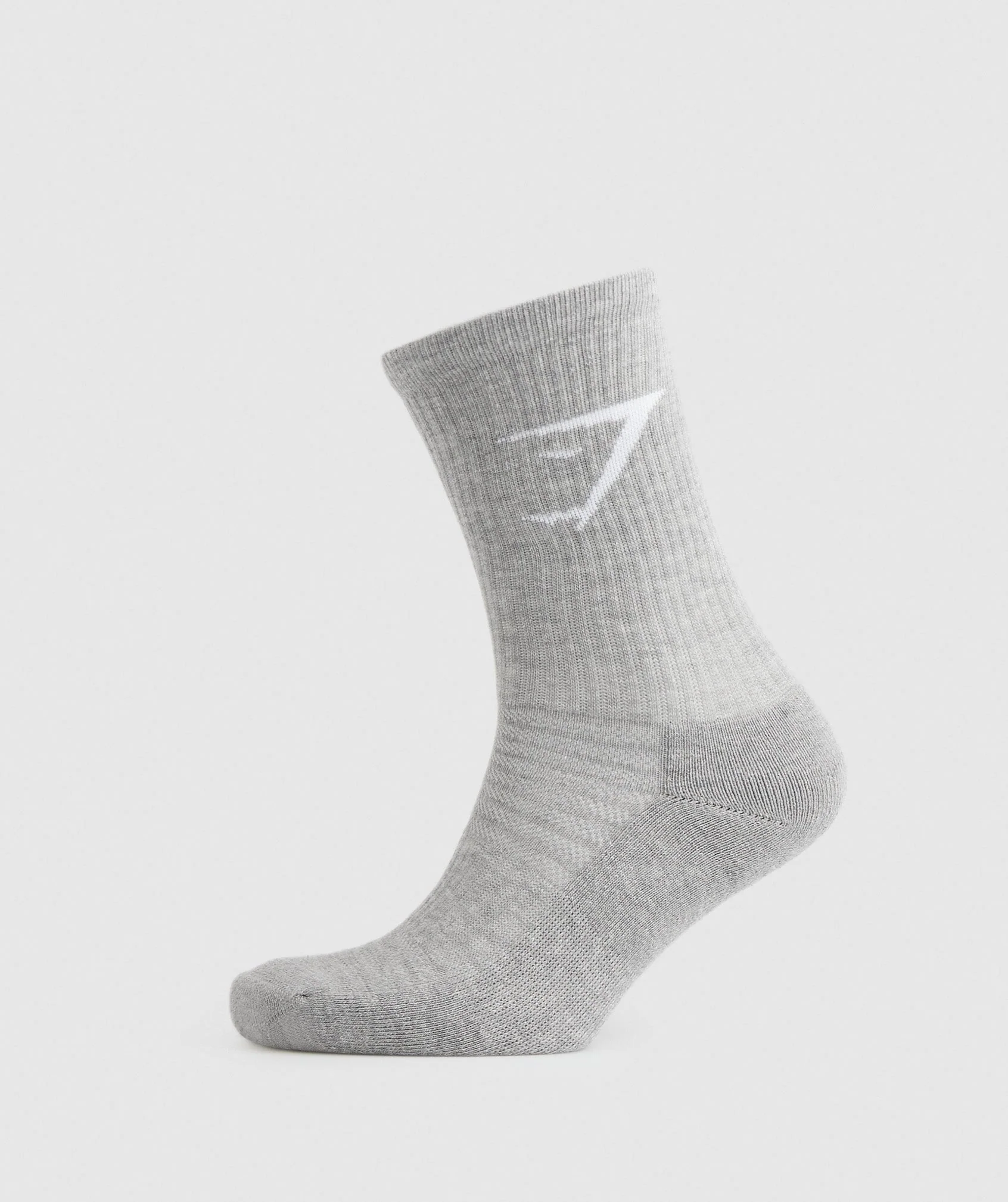 Gymshark Crew Socks 3pk - Navy/Athletic Blue/Light Grey Marl - Image 6