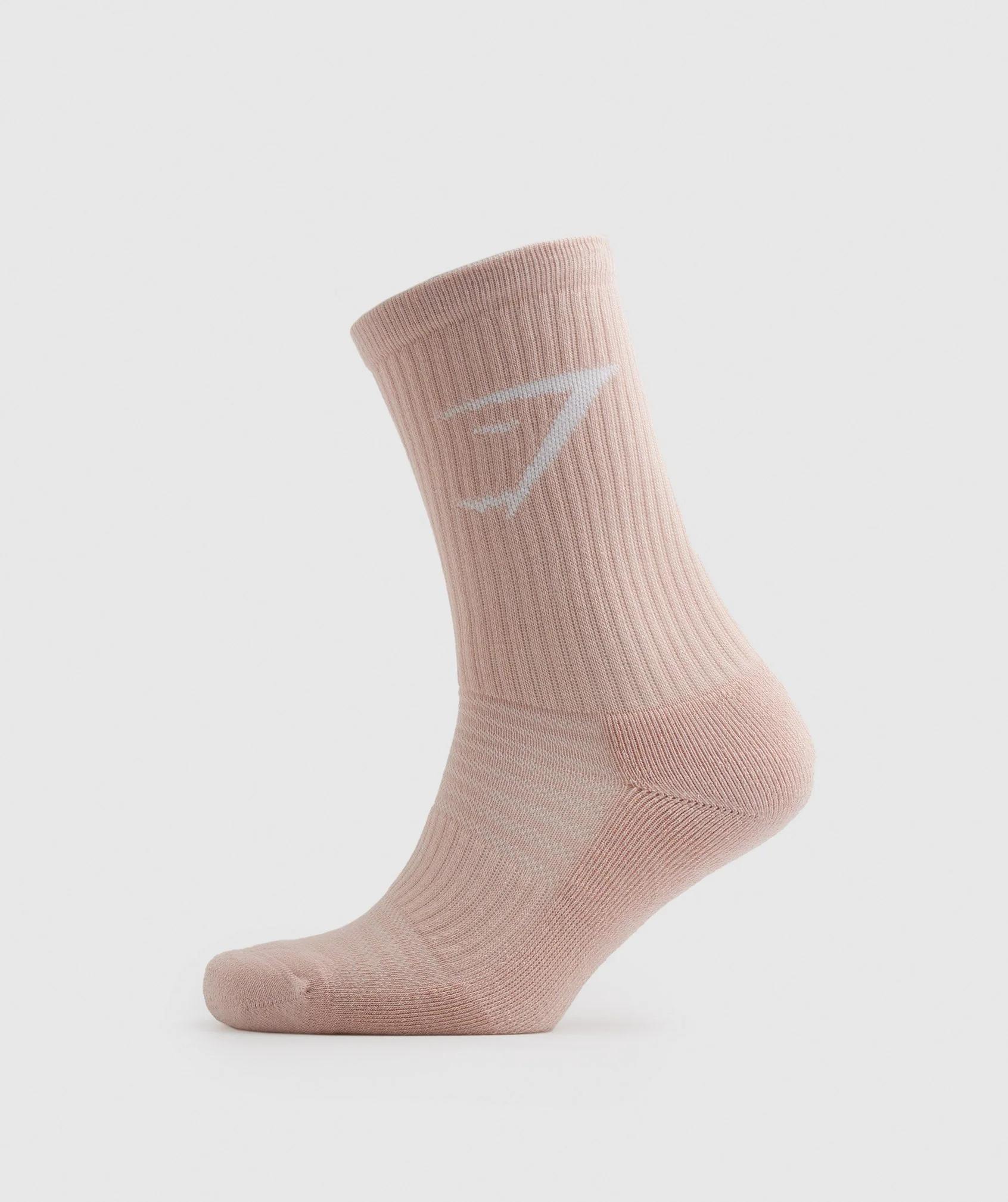 Gymshark Crew Socks 3pk - White/Pink/Red - Image 6