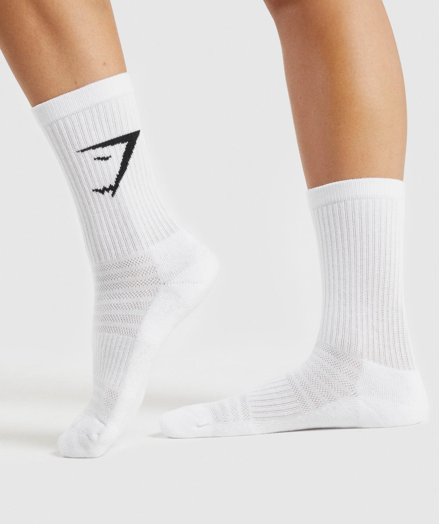 Gymshark Crew Socks 3pk - White - Image 3