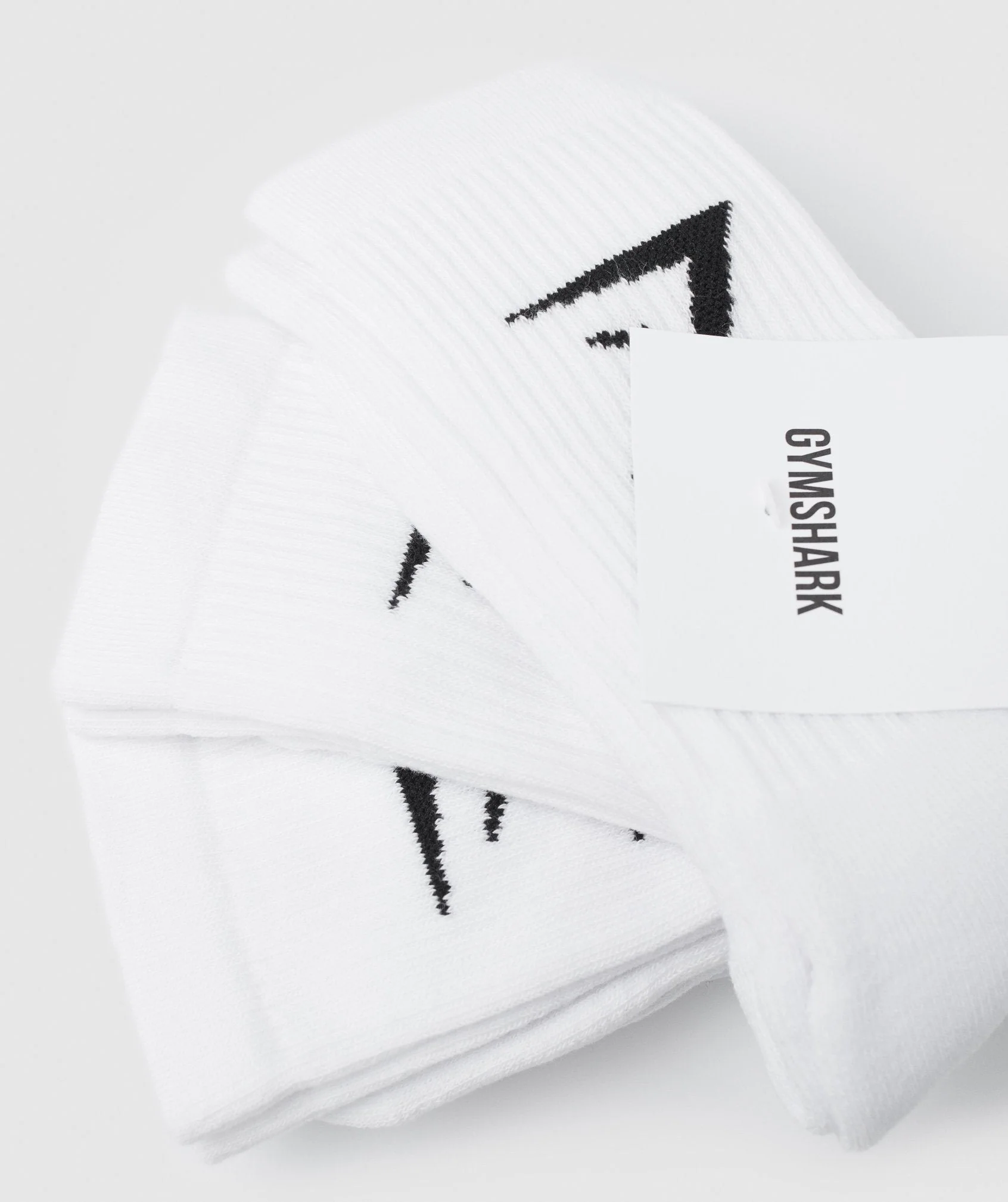 Gymshark Crew Socks 3pk - White - Image 4