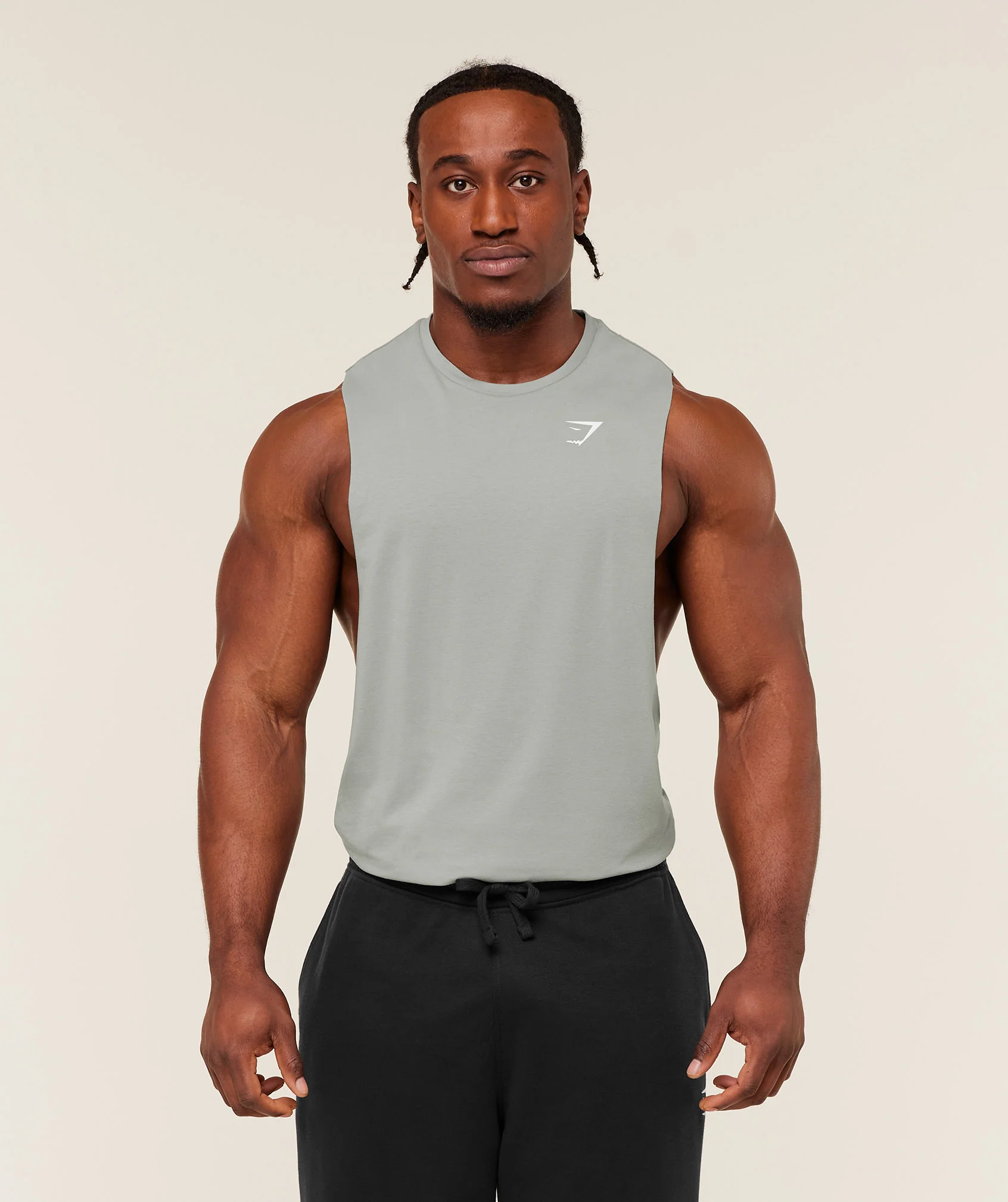 Gymshark Critical 2.0 Drop Arm Tank - Smokey Grey